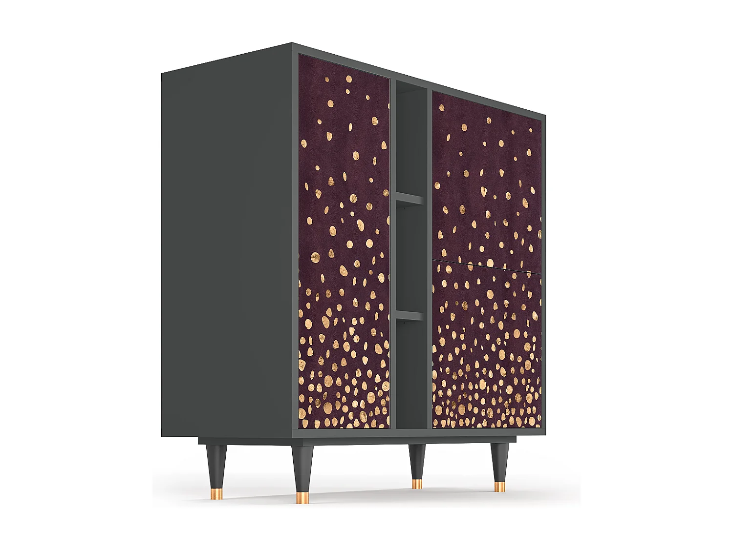 Aparador - 94х96х41 cm - BS5 - Glowworms, Antracita