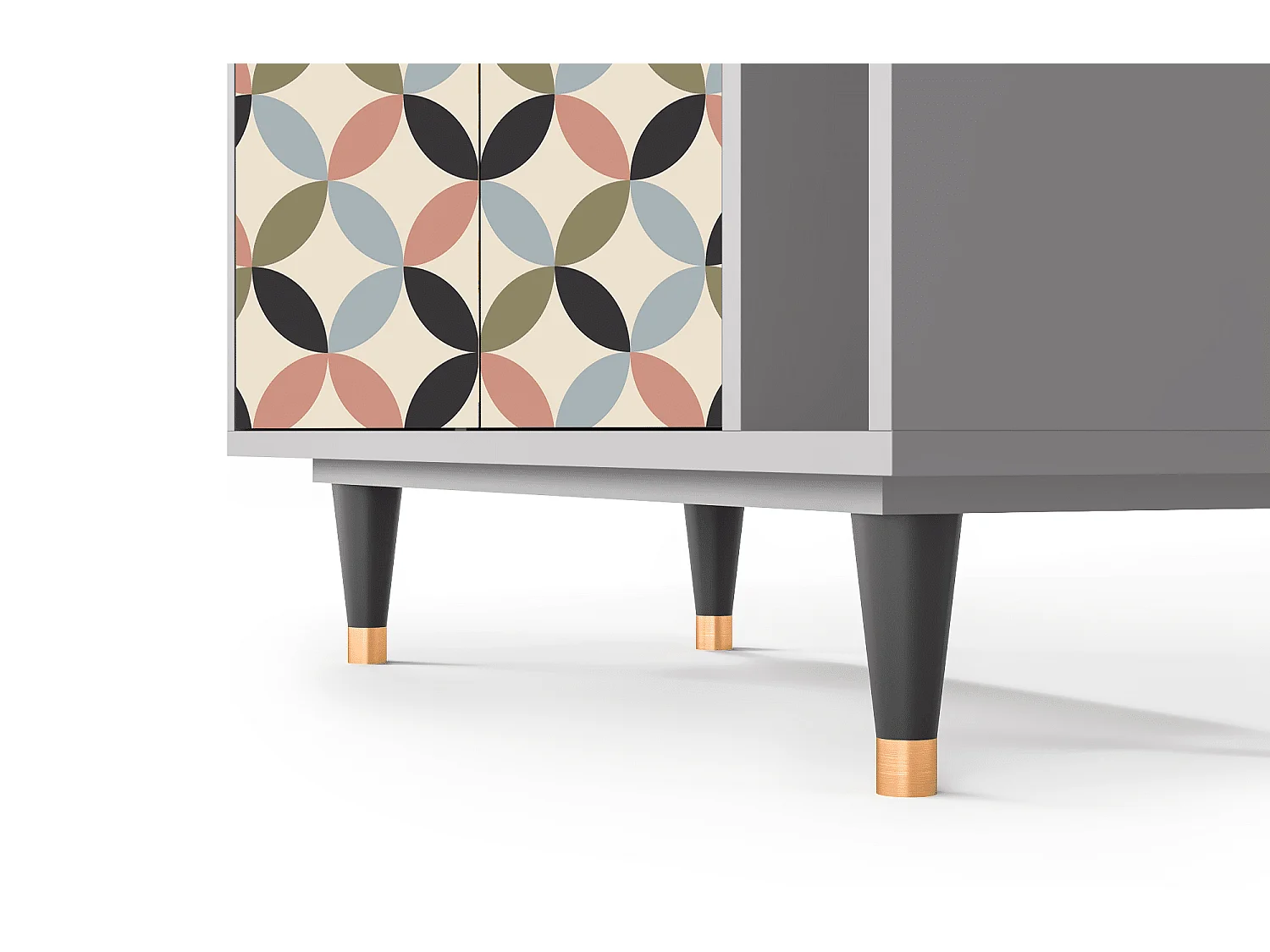 Kredens - 96х110х41 cm - BS6 - Butterfly Effect, Szary