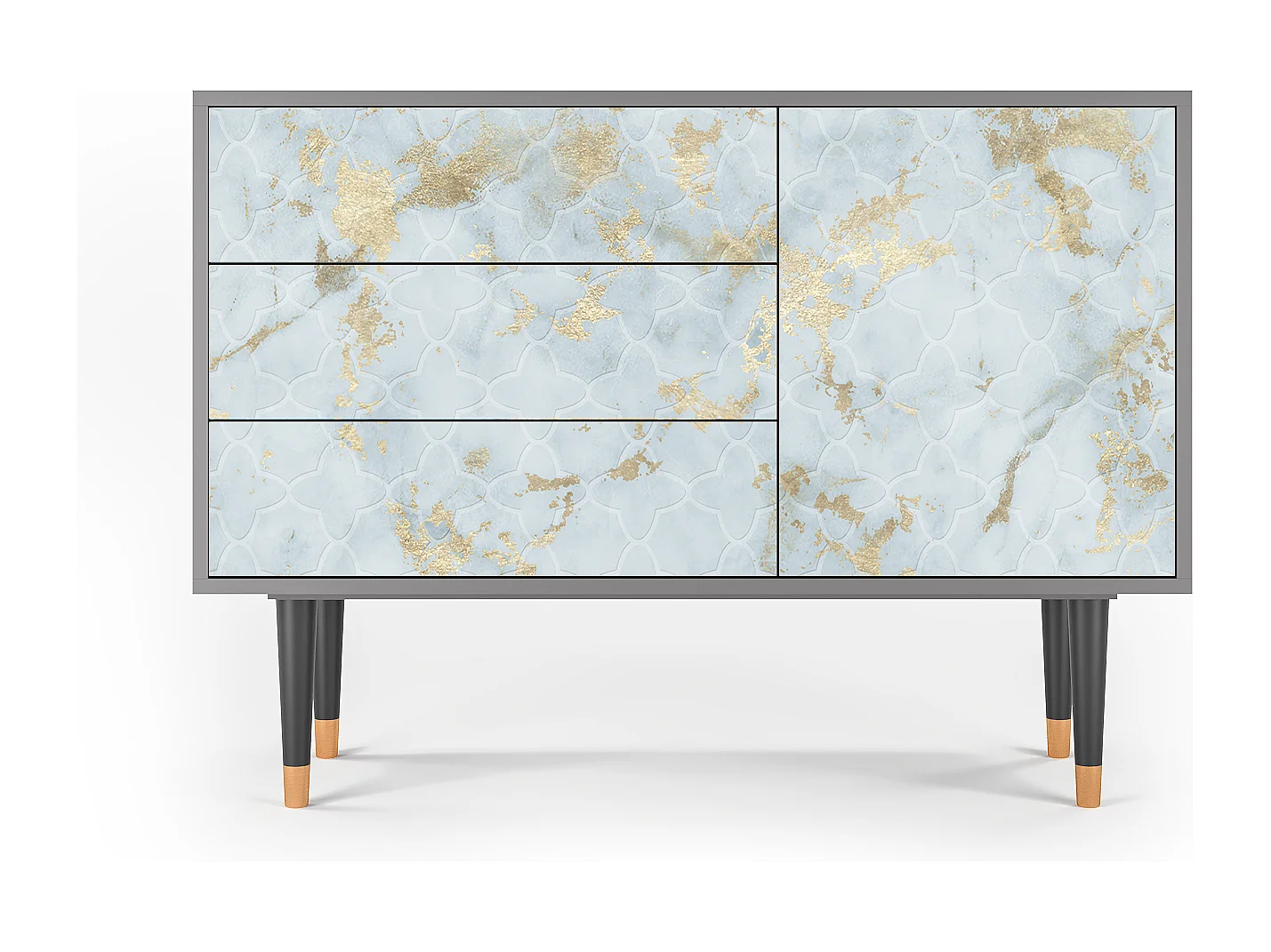 Credenza - 115х84х41 cm - S3 - Golden Waves, Grigio