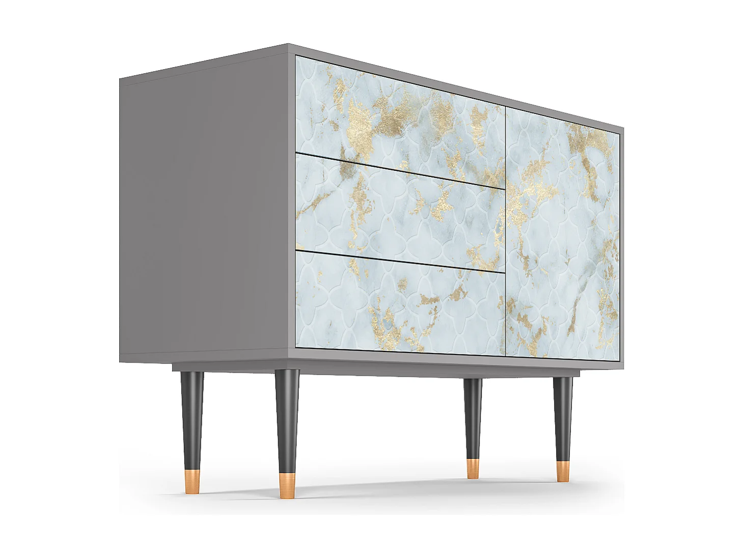 Credenza - 115х84х41 cm - S3 - Golden Waves, Grigio