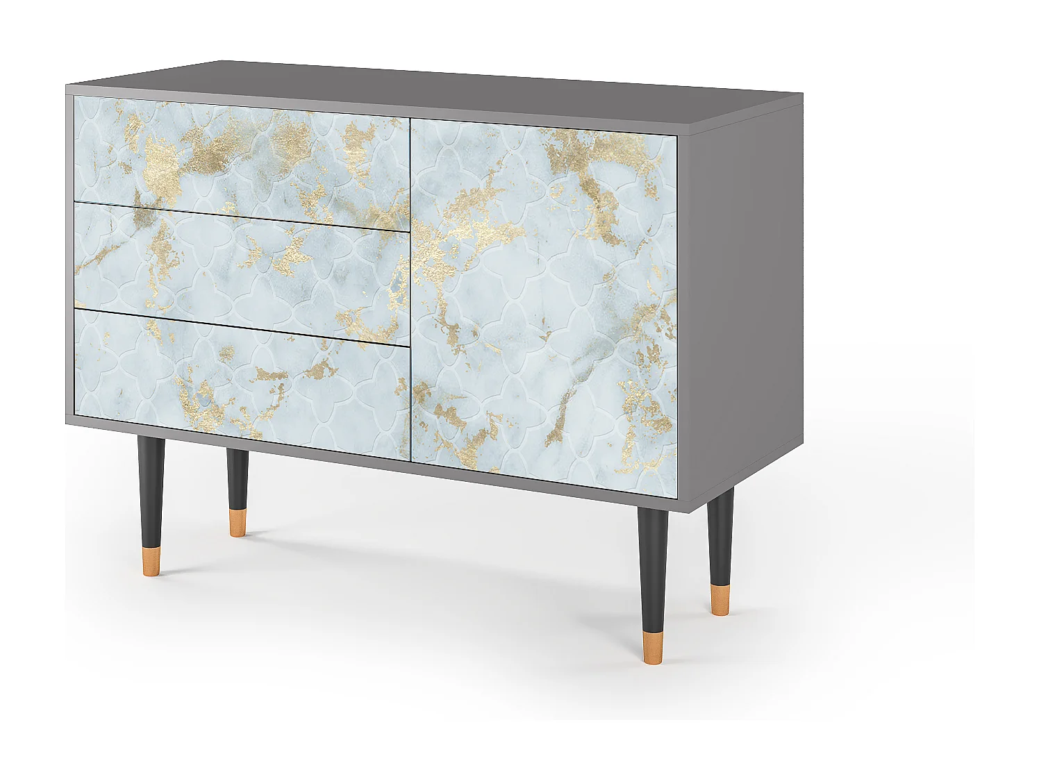 Buffet - 115х84х41 cm - S3 - Golden Waves, Gris