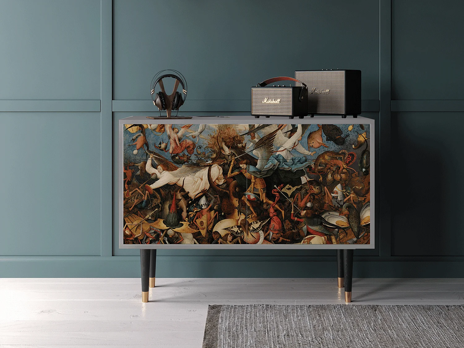 Buffet - 115x85x48 cm - BS4 - The Fall, Gris