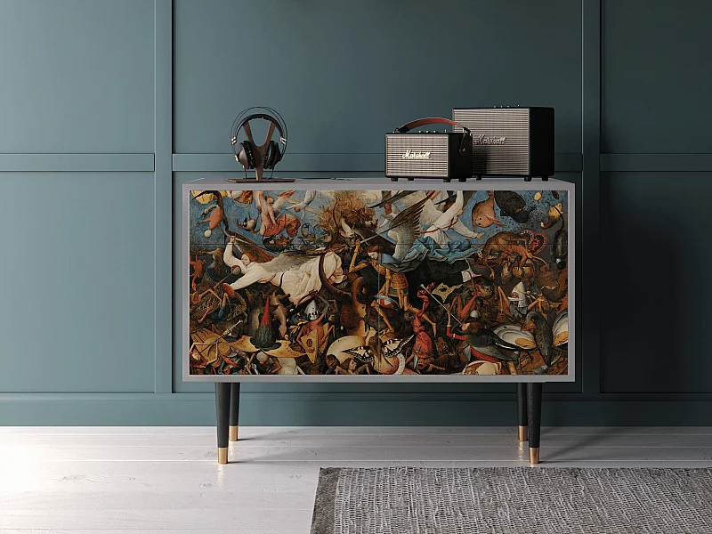 Kredens - 115x85x48 cm - BS4 - The Fall, Szary