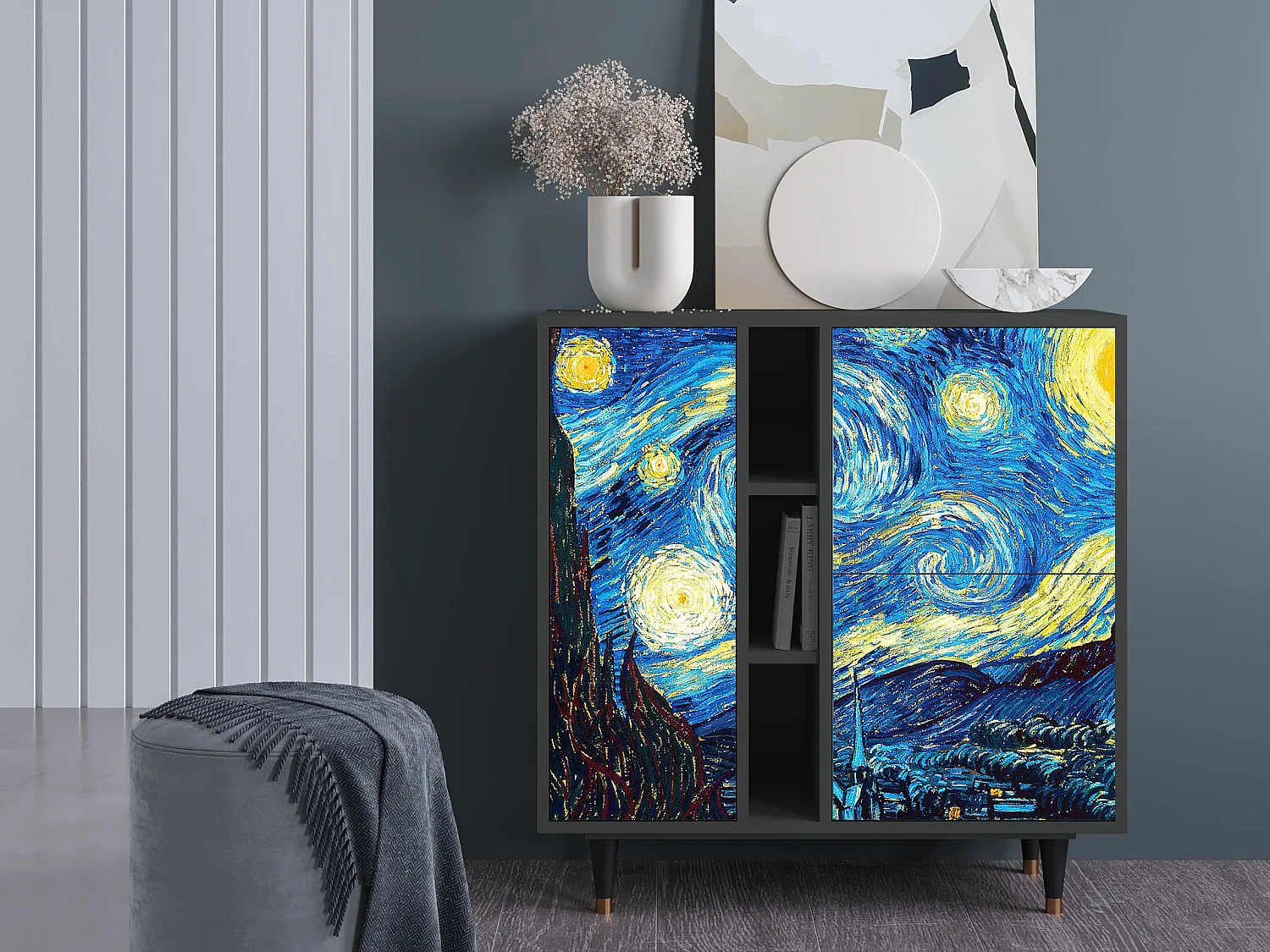 Aparador - 94х96х41 cm - BS5 - The Starry Night  , Antracite