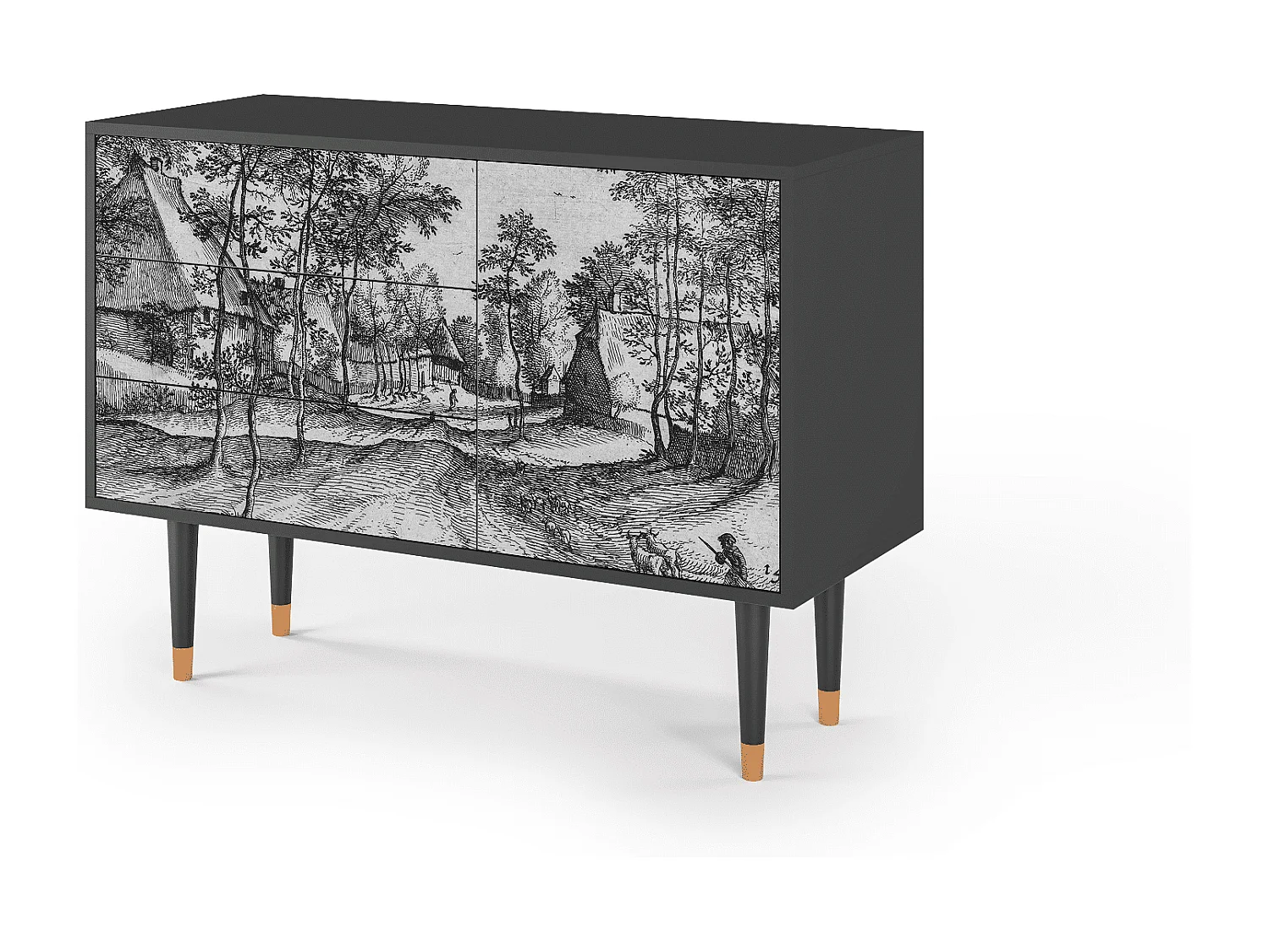 Buffet - 115х84х41 cm - S3 - Village Road, Anthracite