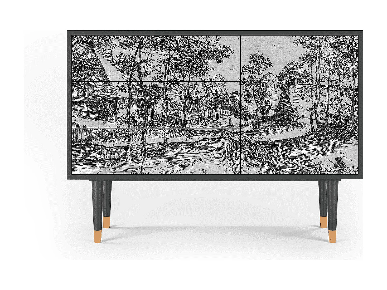 Buffet - 115х84х41 cm - S3 - Village Road, Anthracite