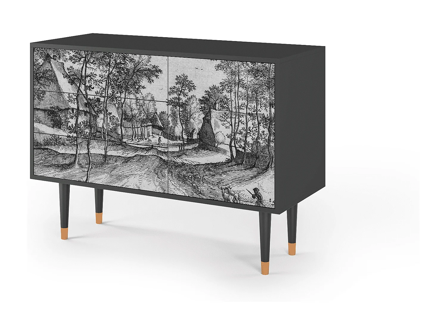 Buffet - 115х84х41 cm - S3 - Village Road, Anthracite