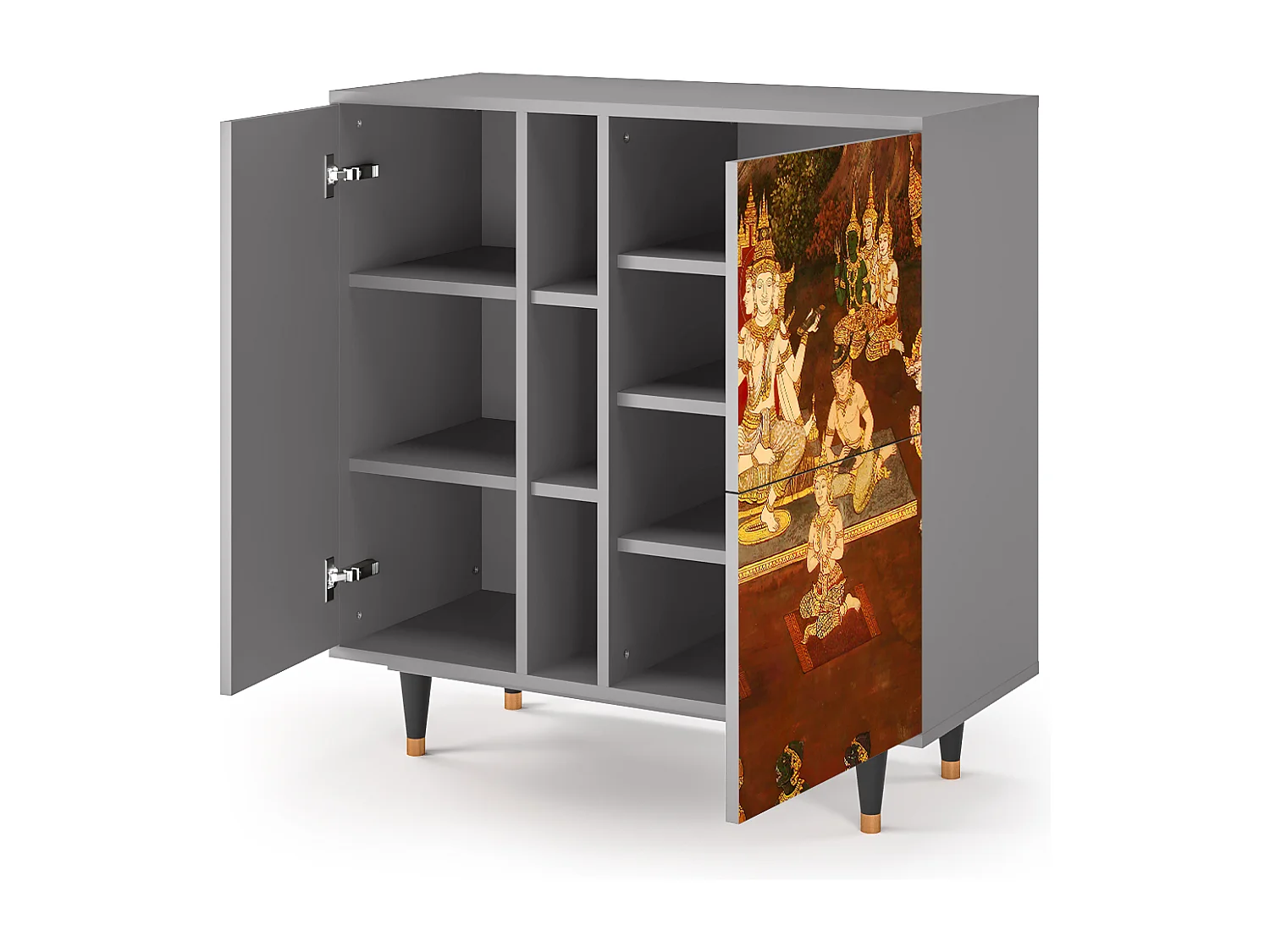 Kredens - 94х96х41 cm - BS5 - Malyavan, Szary