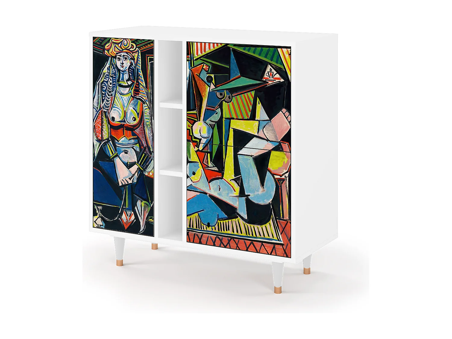 Kredens - 94х96х41 cm - BS5 - Women of Algiers, Biały