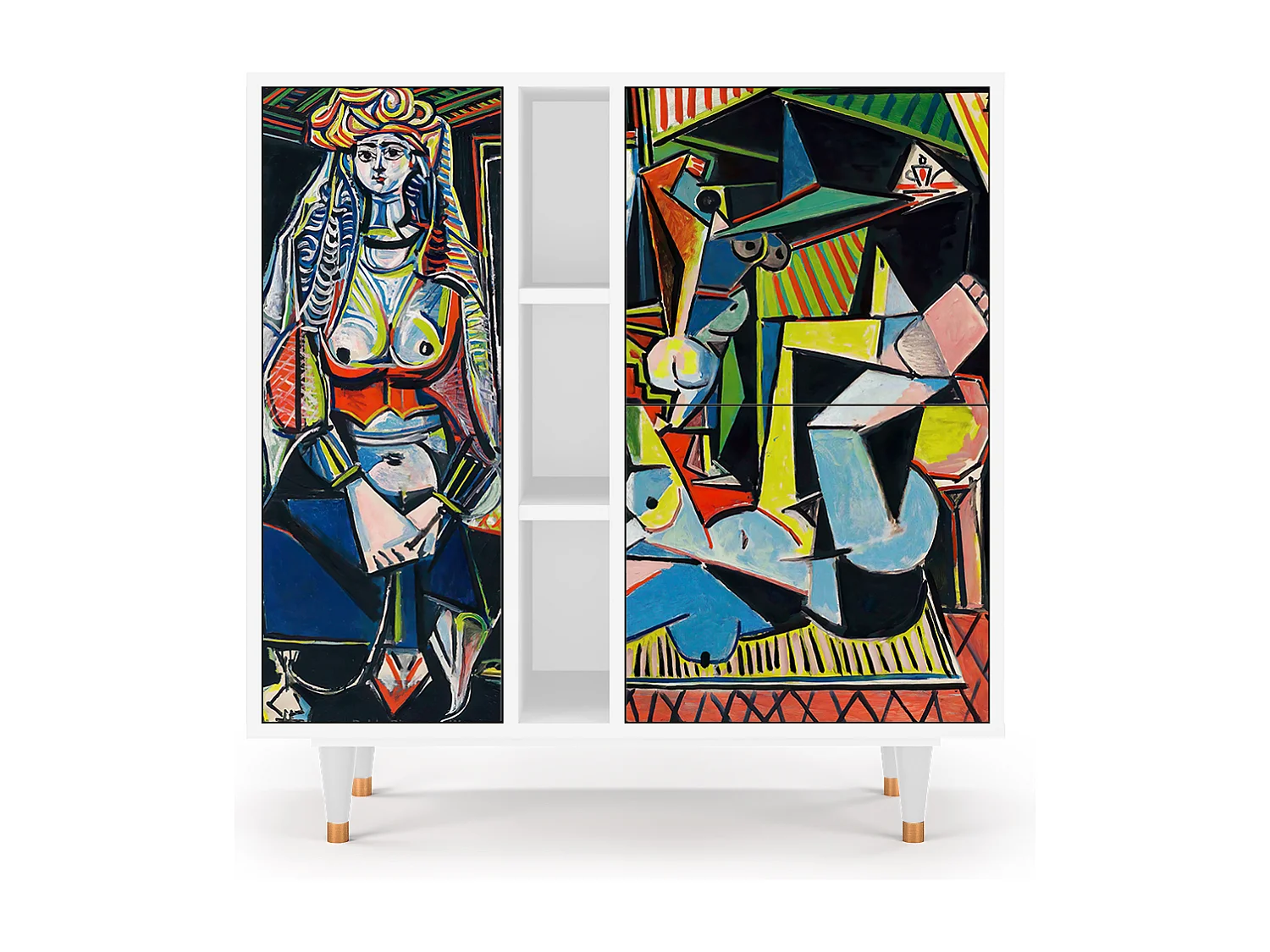 Kredens - 94х96х41 cm - BS5 - Women of Algiers, Biały