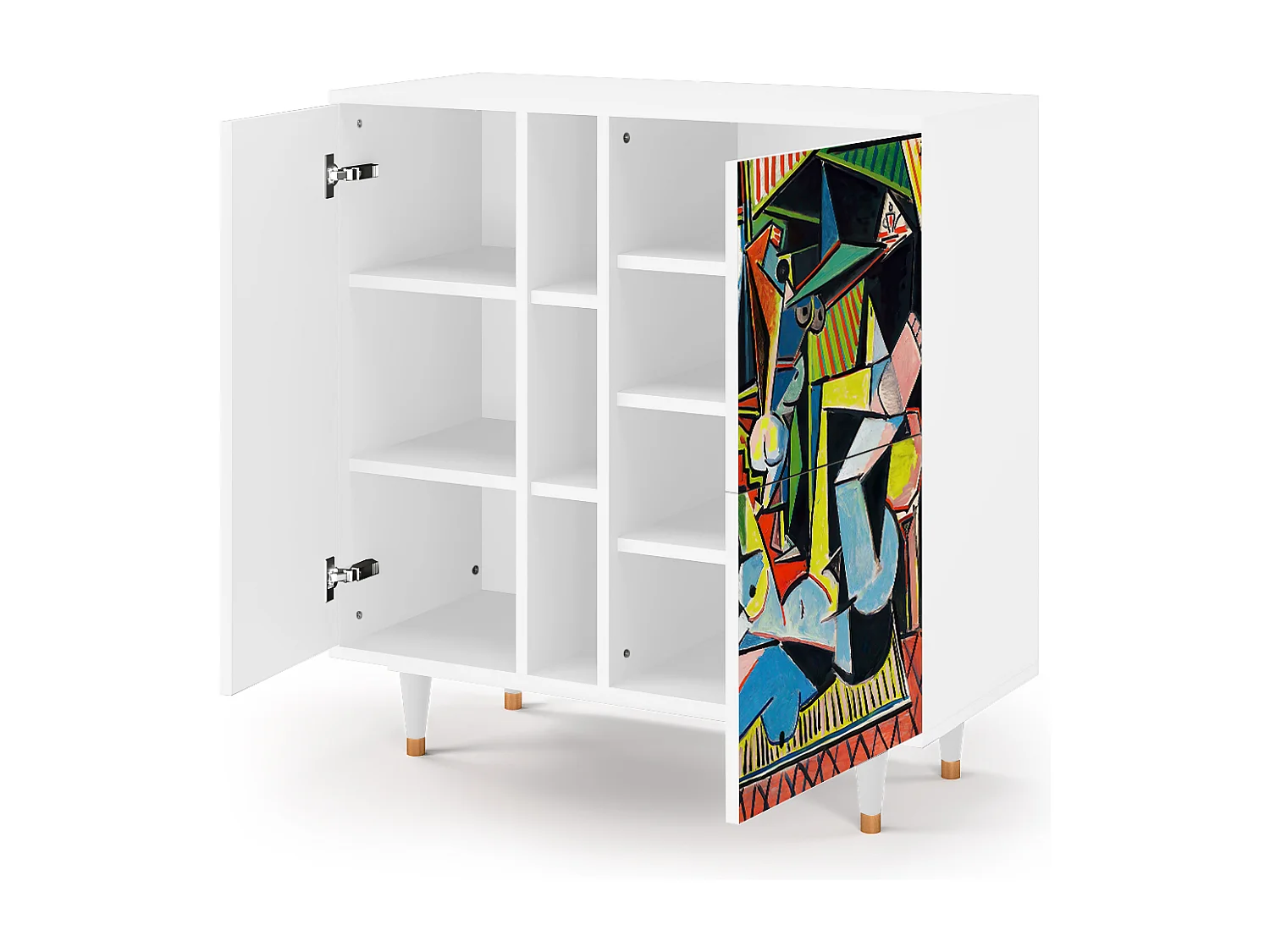 Kredens - 94х96х41 cm - BS5 - Women of Algiers, Biały