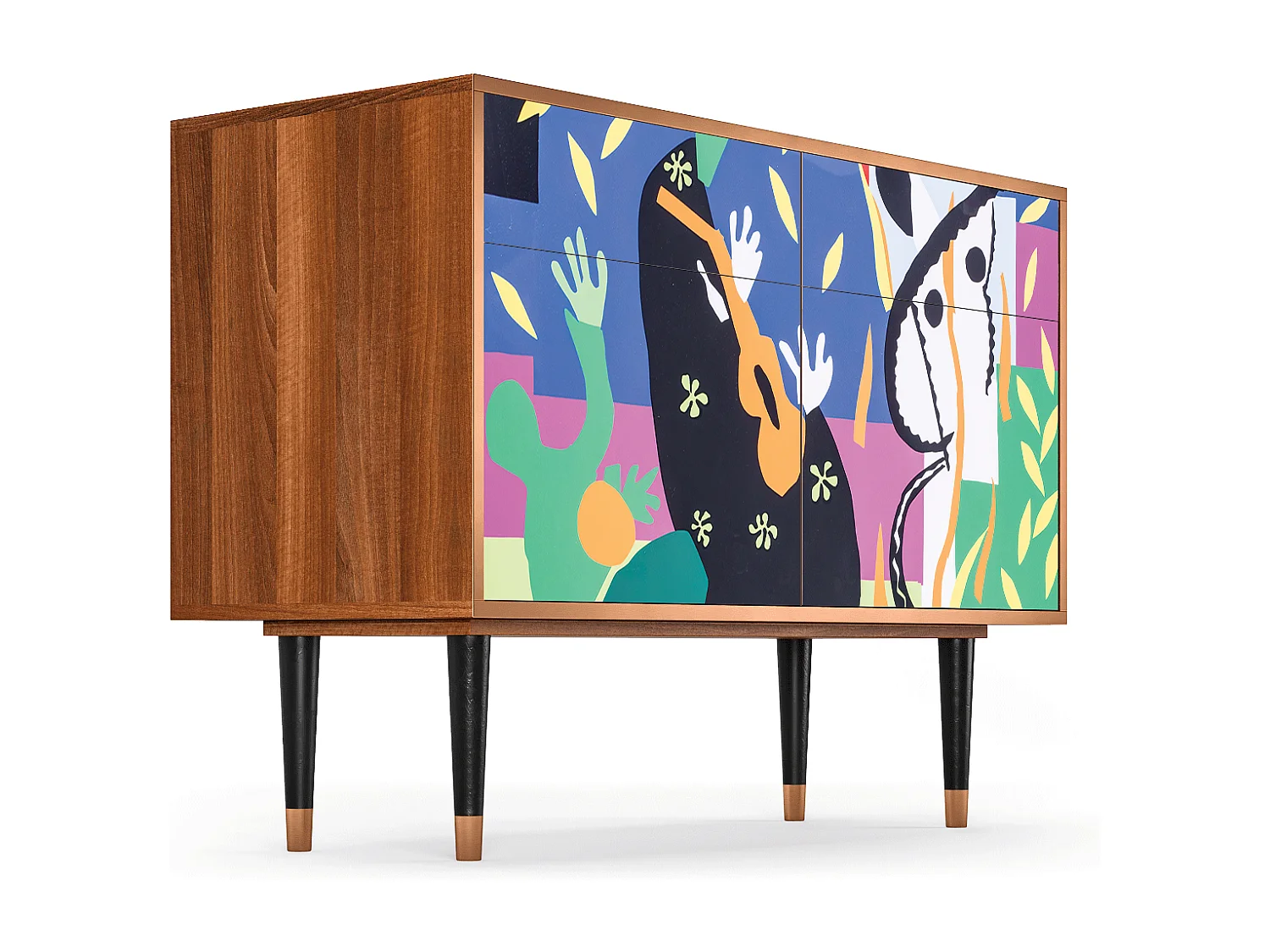 Sideboard - 115x85x48 cm - BS4 - La Tristesse du Roi, Walnuss