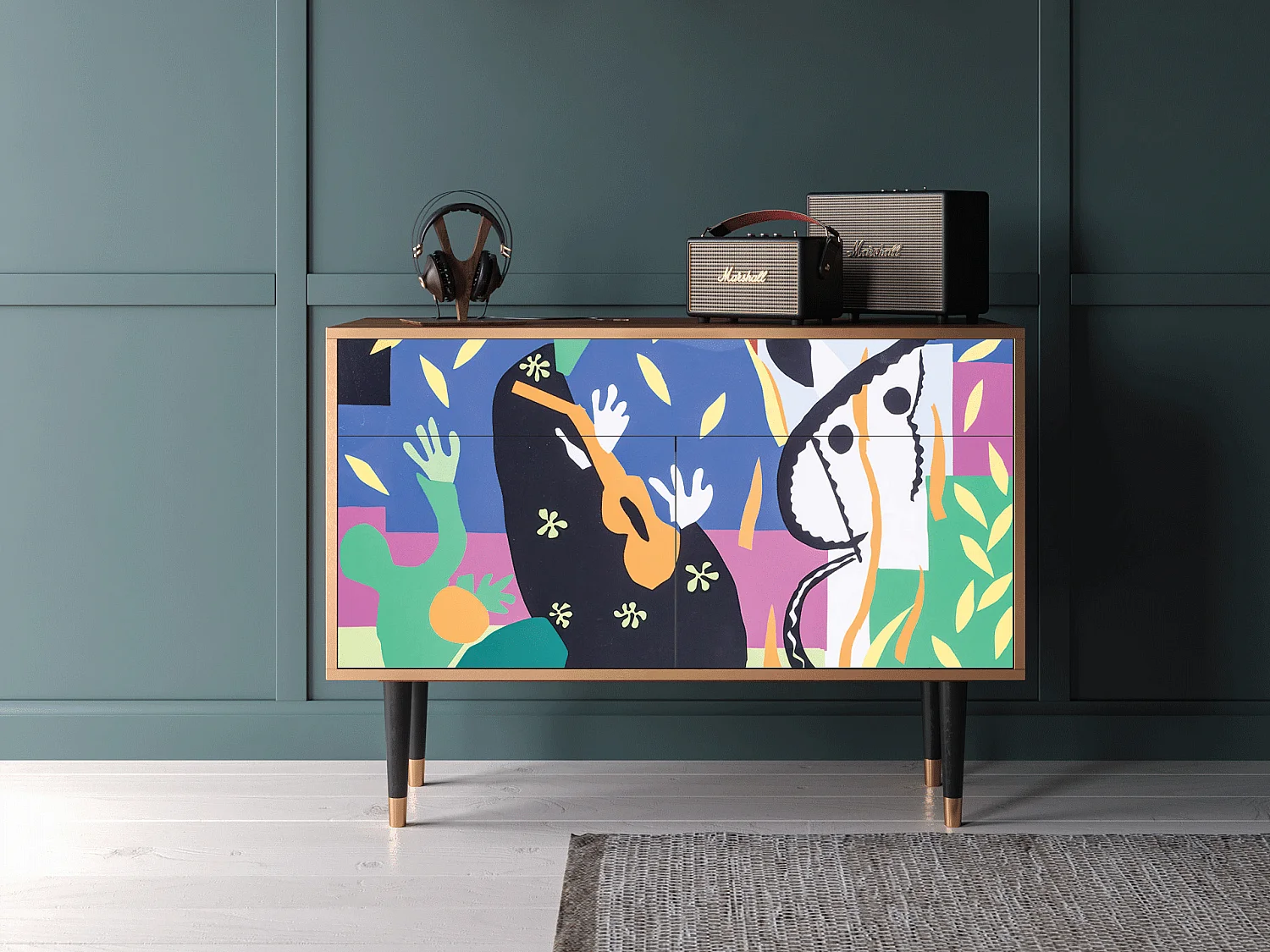 Buffet - 115x85x48 cm - BS4 - La Tristesse du Roi, Noyer