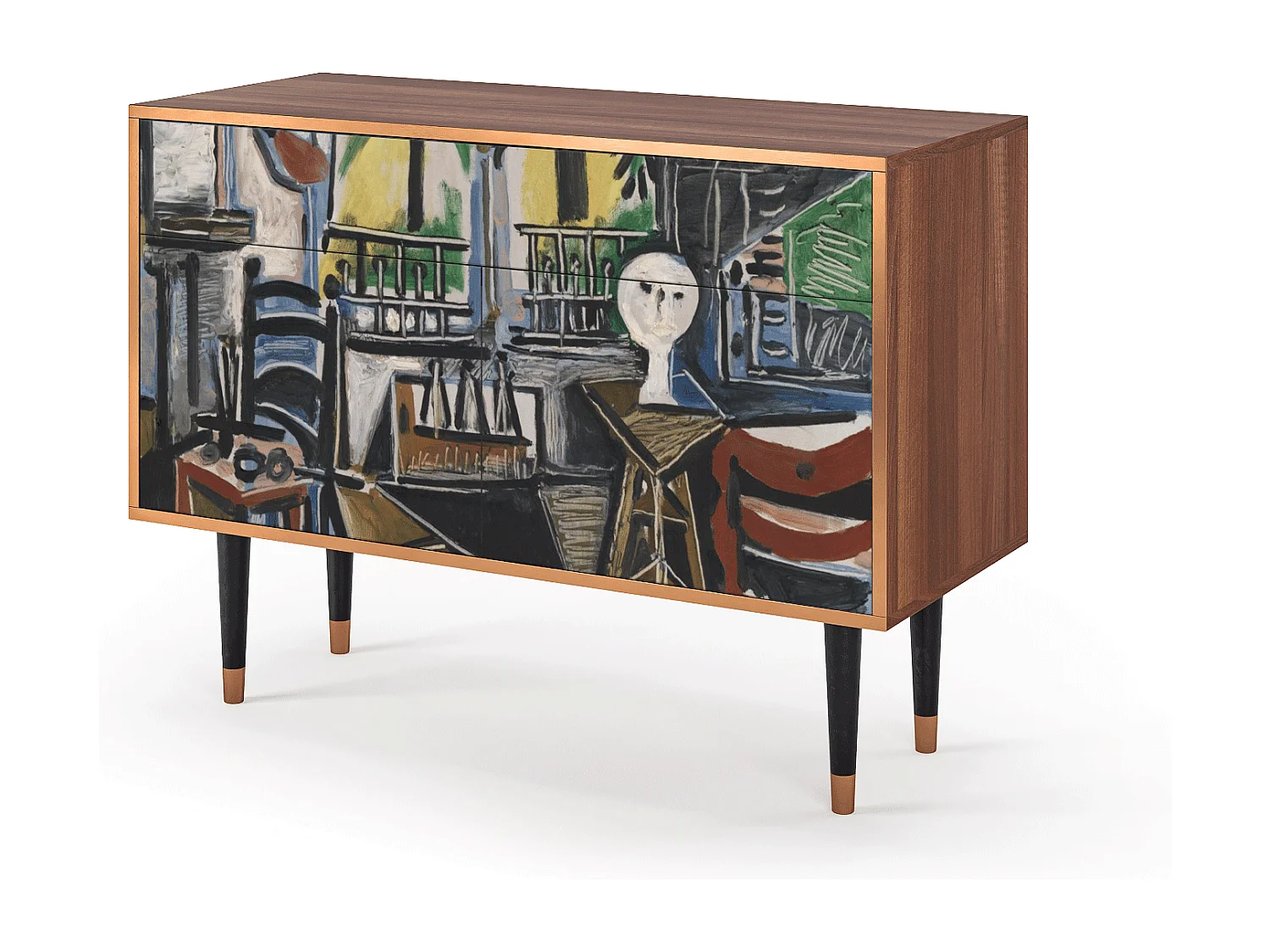 Kredens - 115x85x48 cm - BS4 - The Studio , Orzech