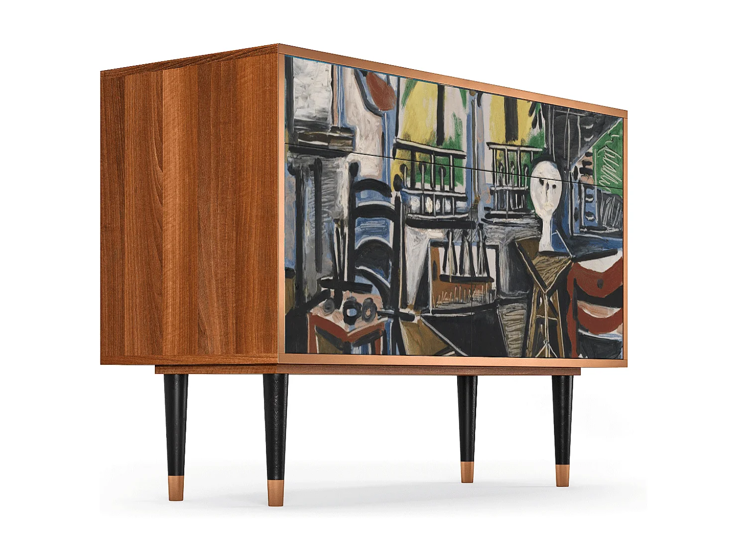 Kredens - 115x85x48 cm - BS4 - The Studio , Orzech