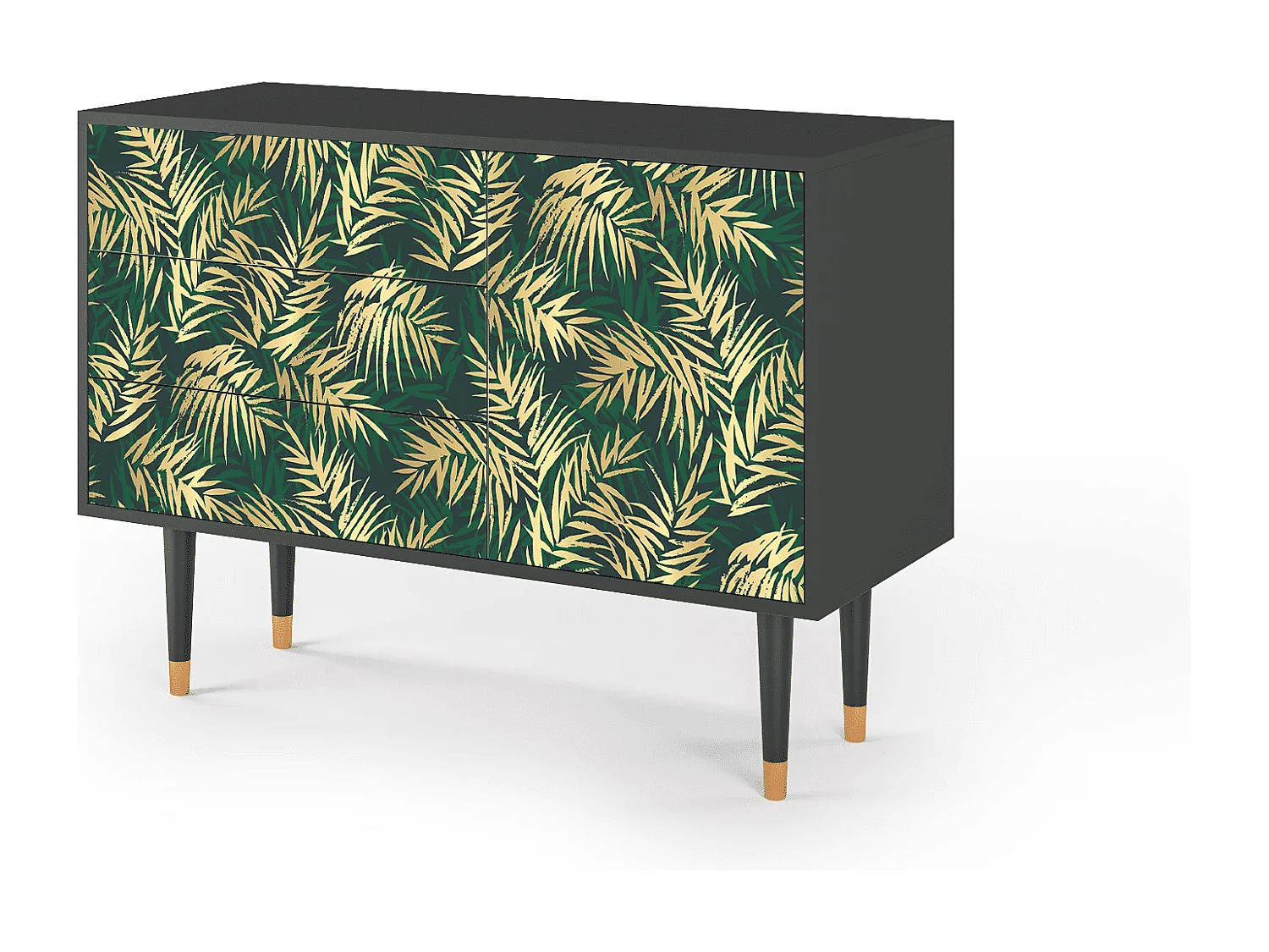 Credenza - 115х84х41 cm - S3 - Sunny Palm Tree, Antracite