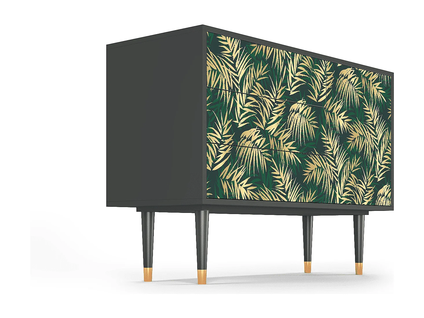 Credenza - 115х84х41 cm - S3 - Sunny Palm Tree, Antracite