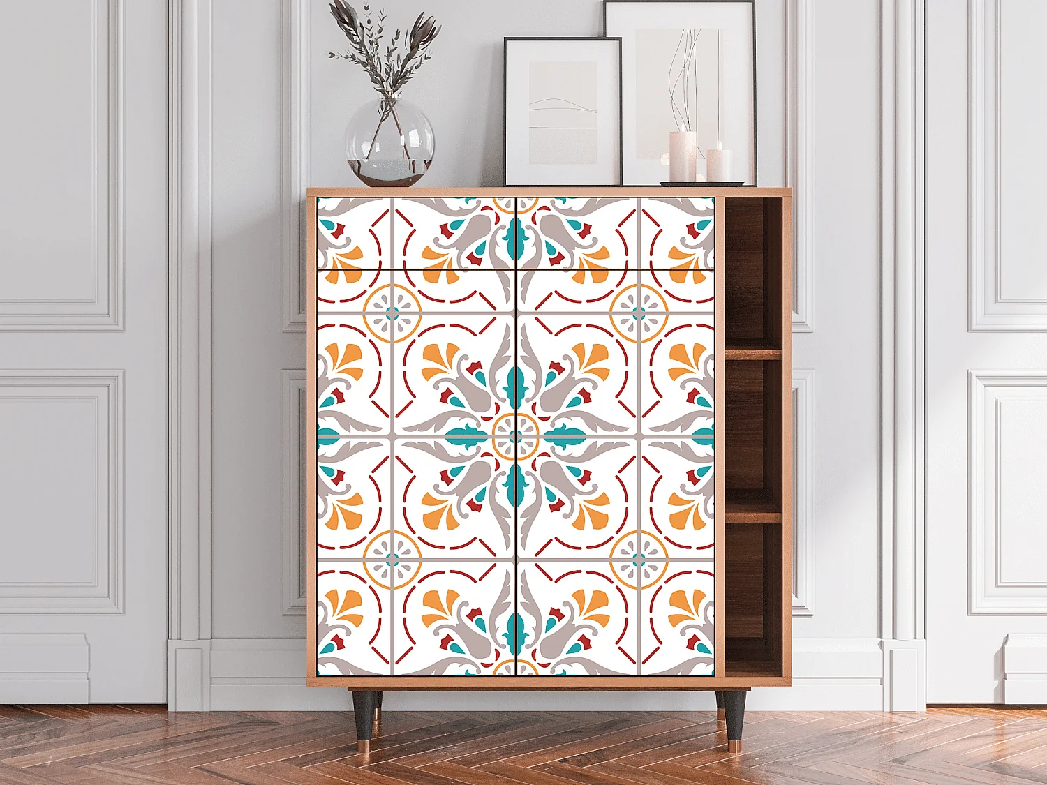 Buffet - 96х110х41 cm - BS6 - Spring Ceramics, Noyer