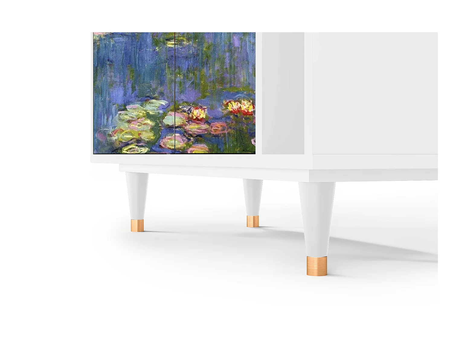 Sideboard - 96х110х41 cm - BS6 - The water lily pond  , Weiß