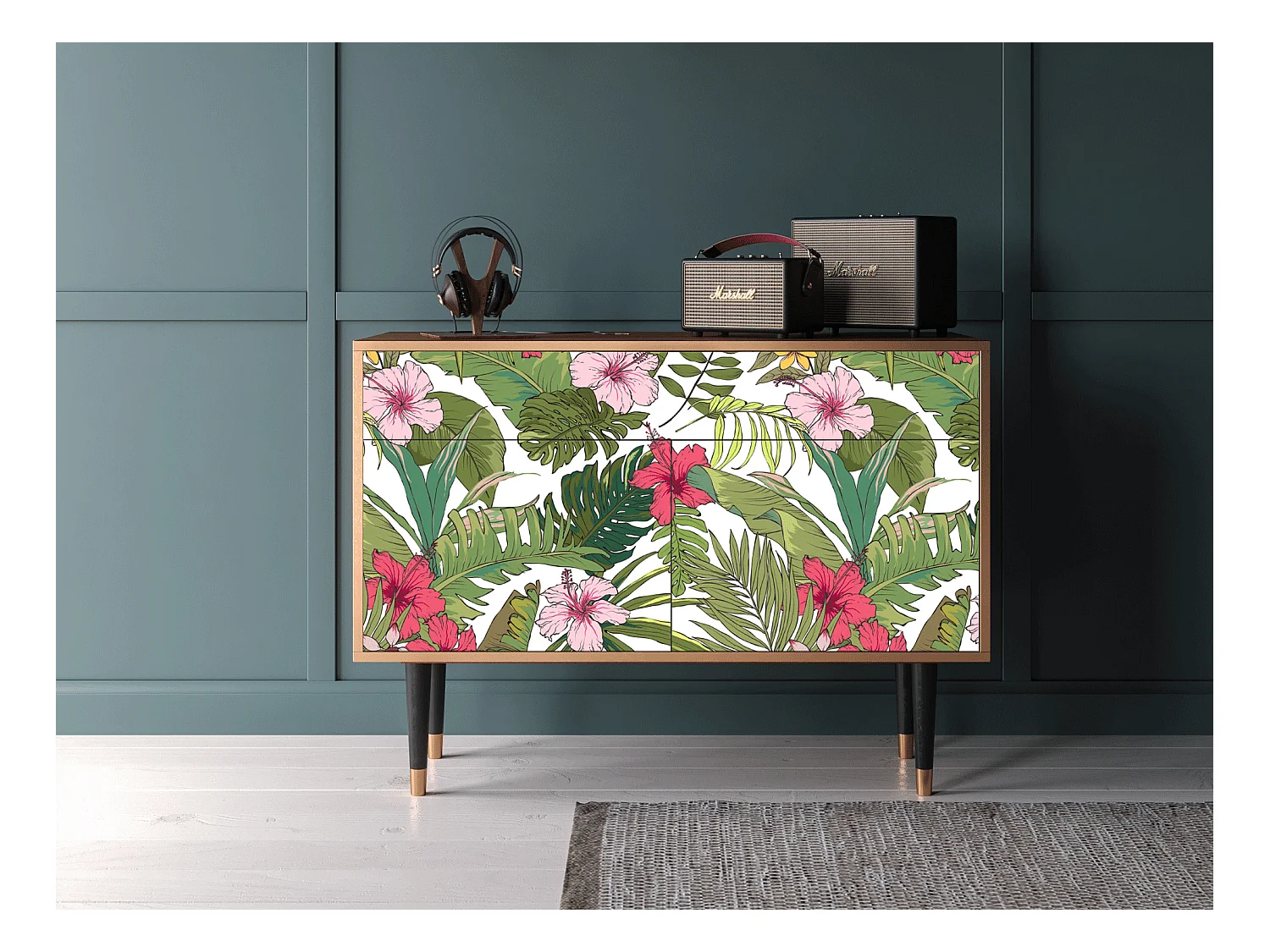 Sideboard - 115x85x48 cm - BS4 - Verdant Tropics, Walnuss