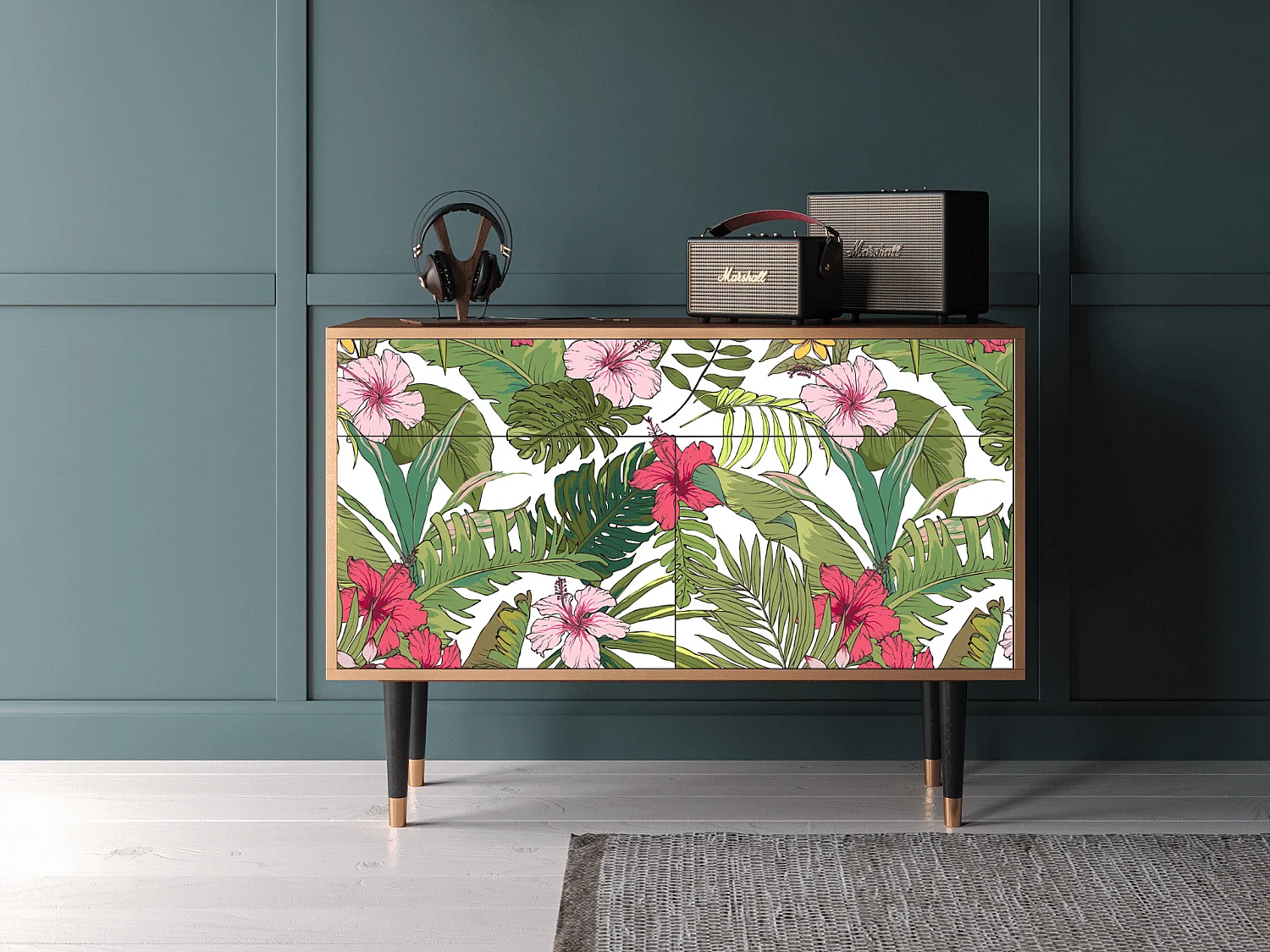 Aparador - 115x85x48 cm - BS4 - Verdant Tropics, Nogal