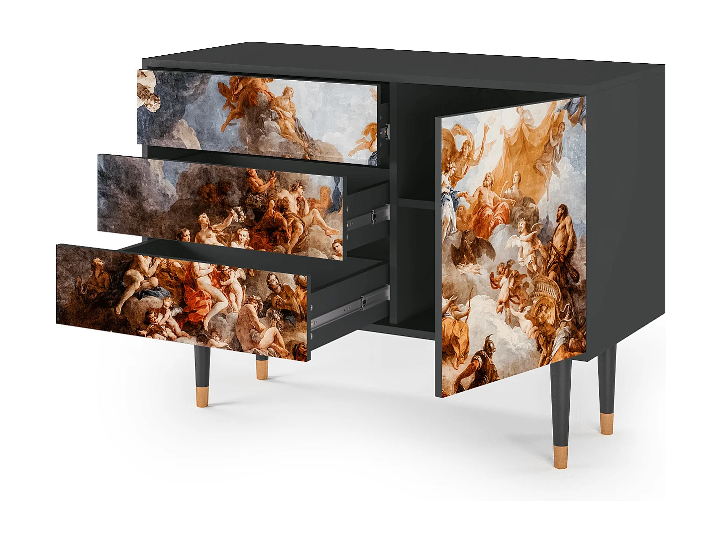 Credenza - 115х84х41 cm - S3 - Versailles, Antracite