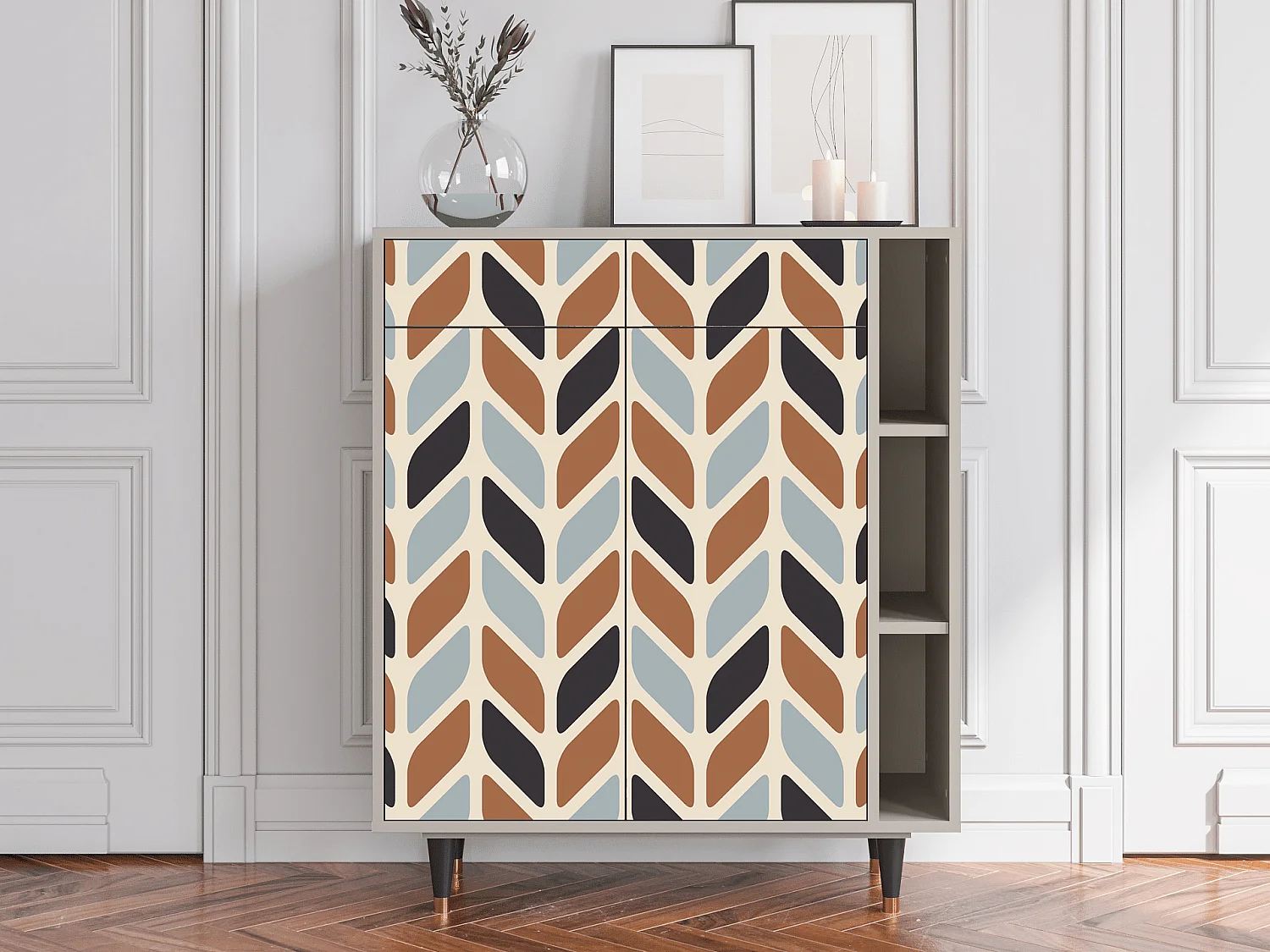 Aparador - 96х110х41 cm - BS6 - Beige Laure, Areia
