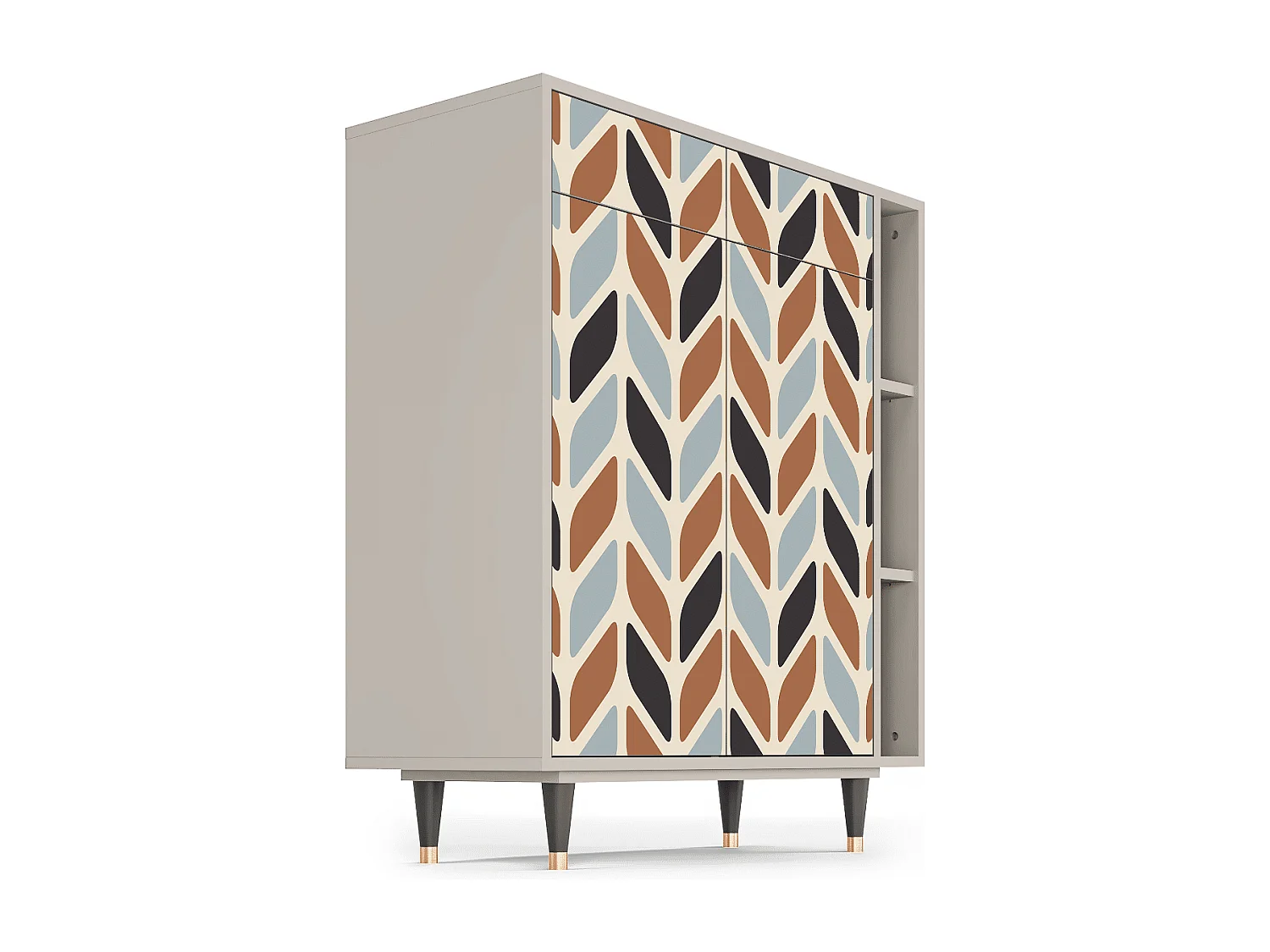 Aparador - 96х110х41 cm - BS6 - Beige Laure, Areia