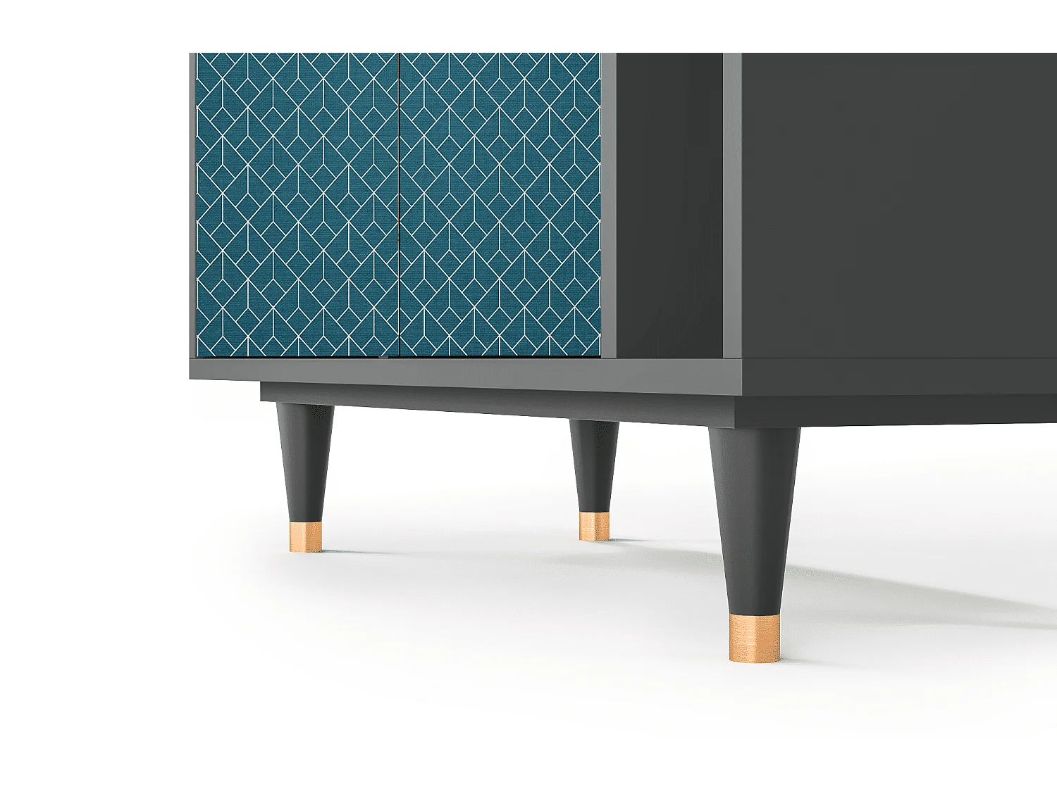 Credenza - 96х110х41 cm - BS6 - Turquoise Geometry, Antracite