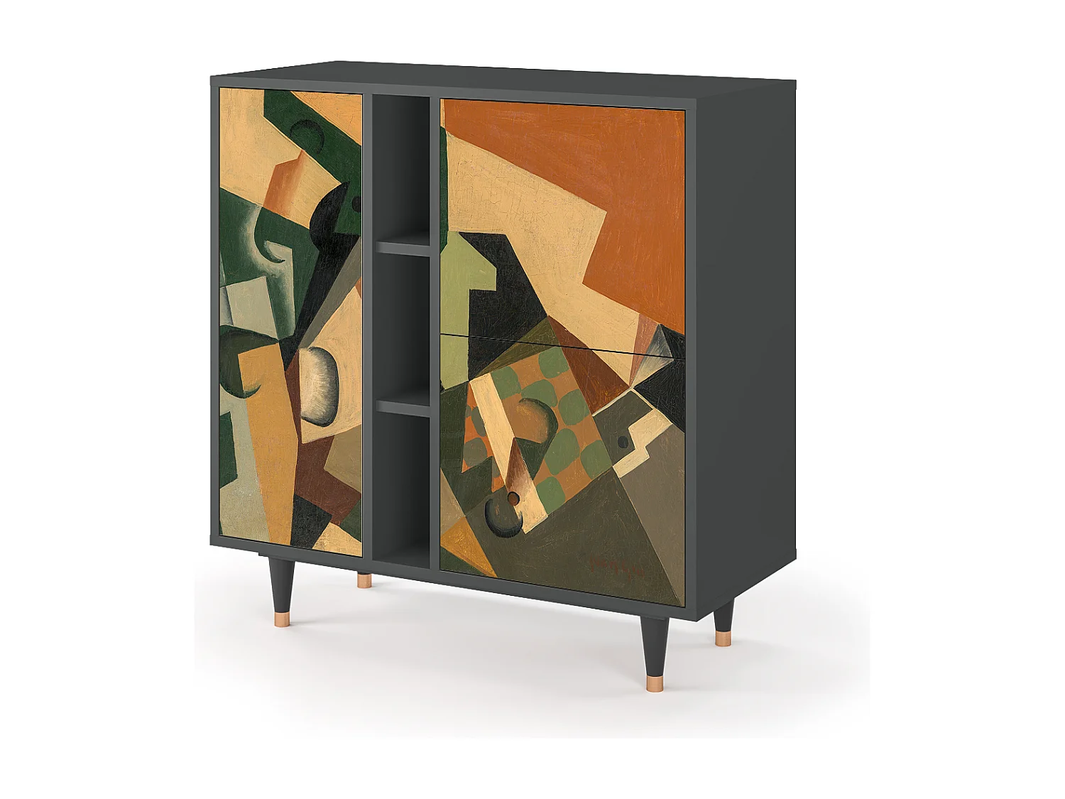 Buffet - 94х96х41 cm - BS5 - Glass and Checkerboard, Anthracite