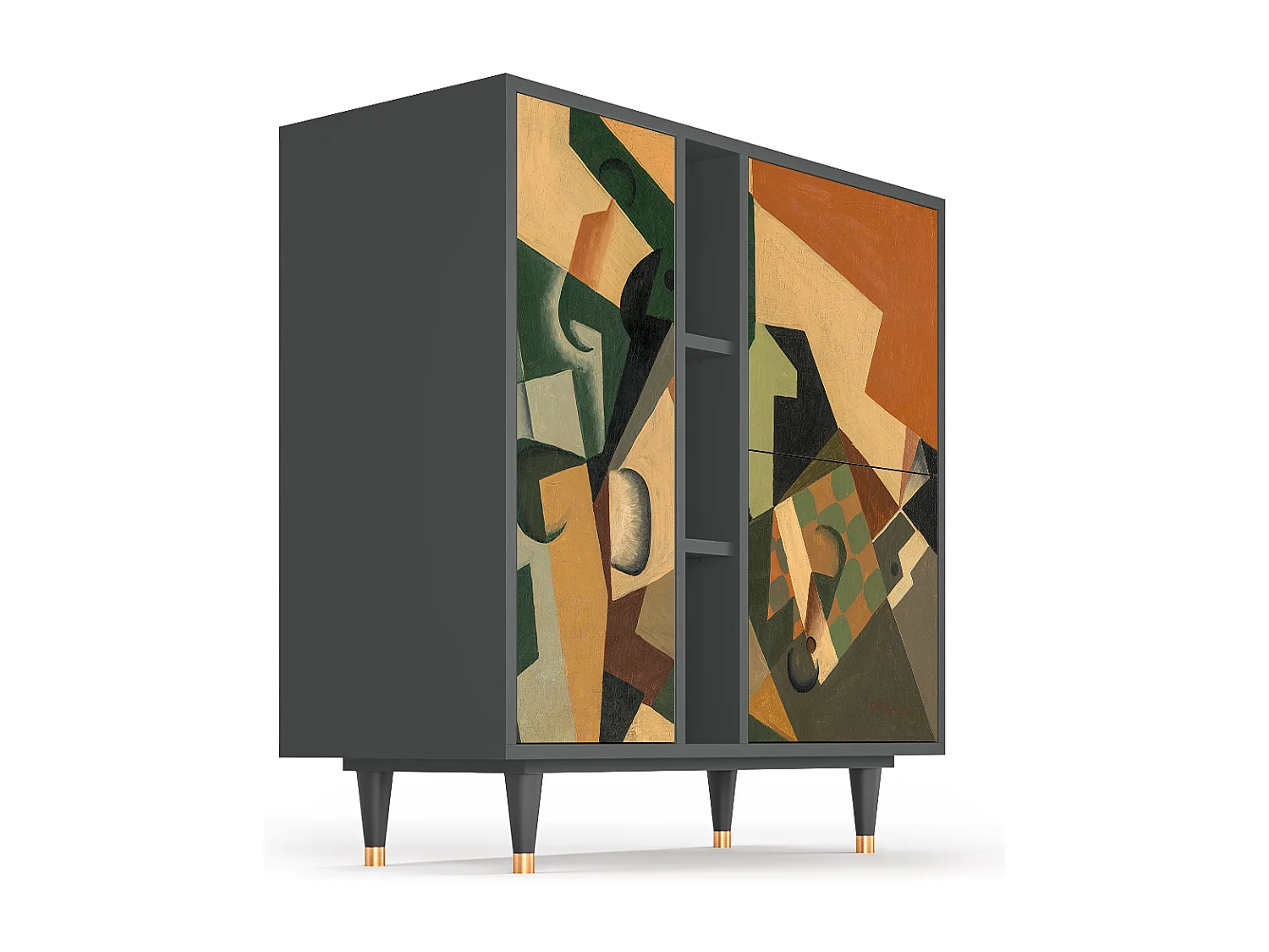 Buffet - 94х96х41 cm - BS5 - Glass and Checkerboard, Anthracite