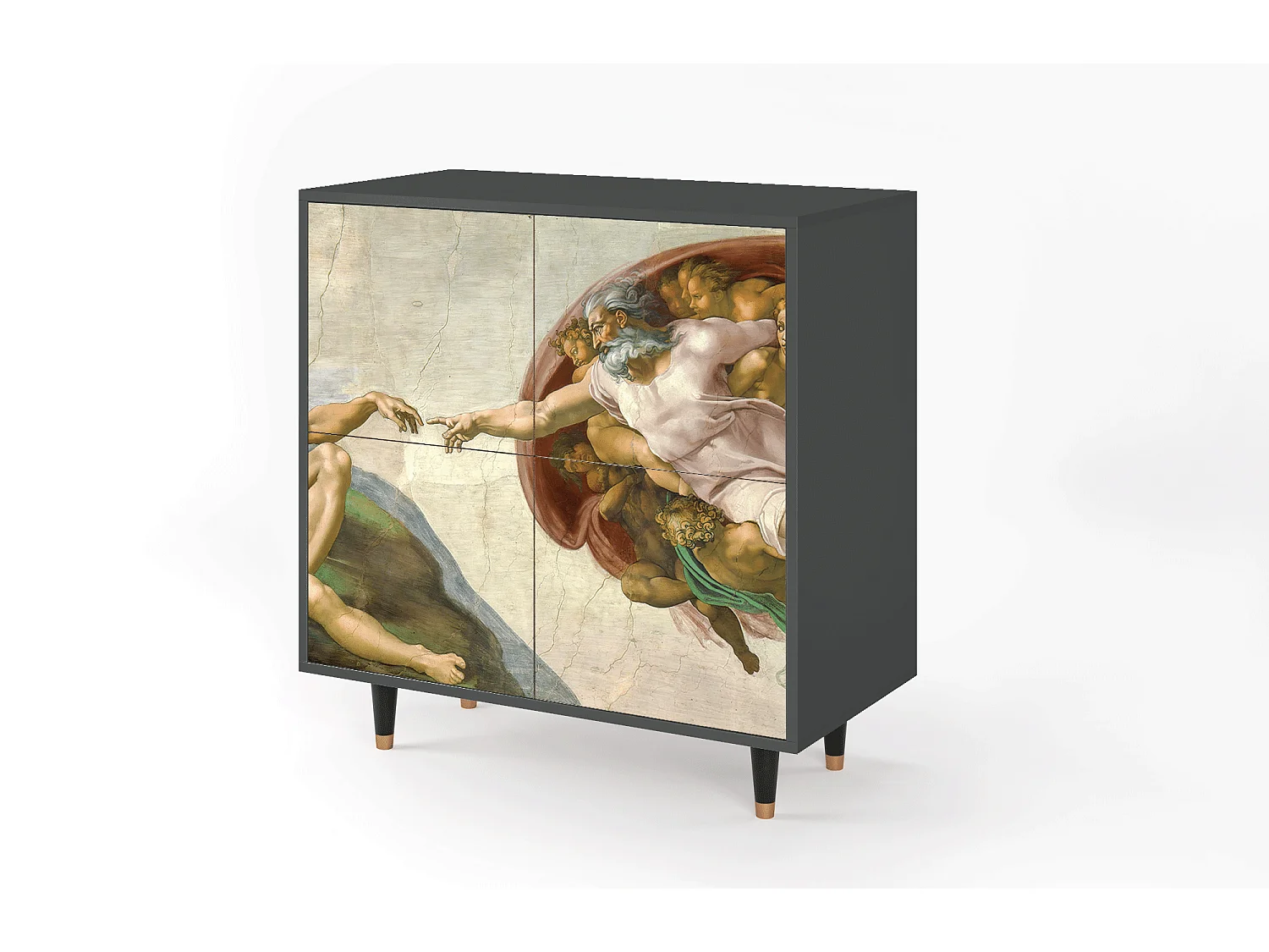 Buffet - 94x96x48 cm - BS3 - The Creation of Adam, Anthracite