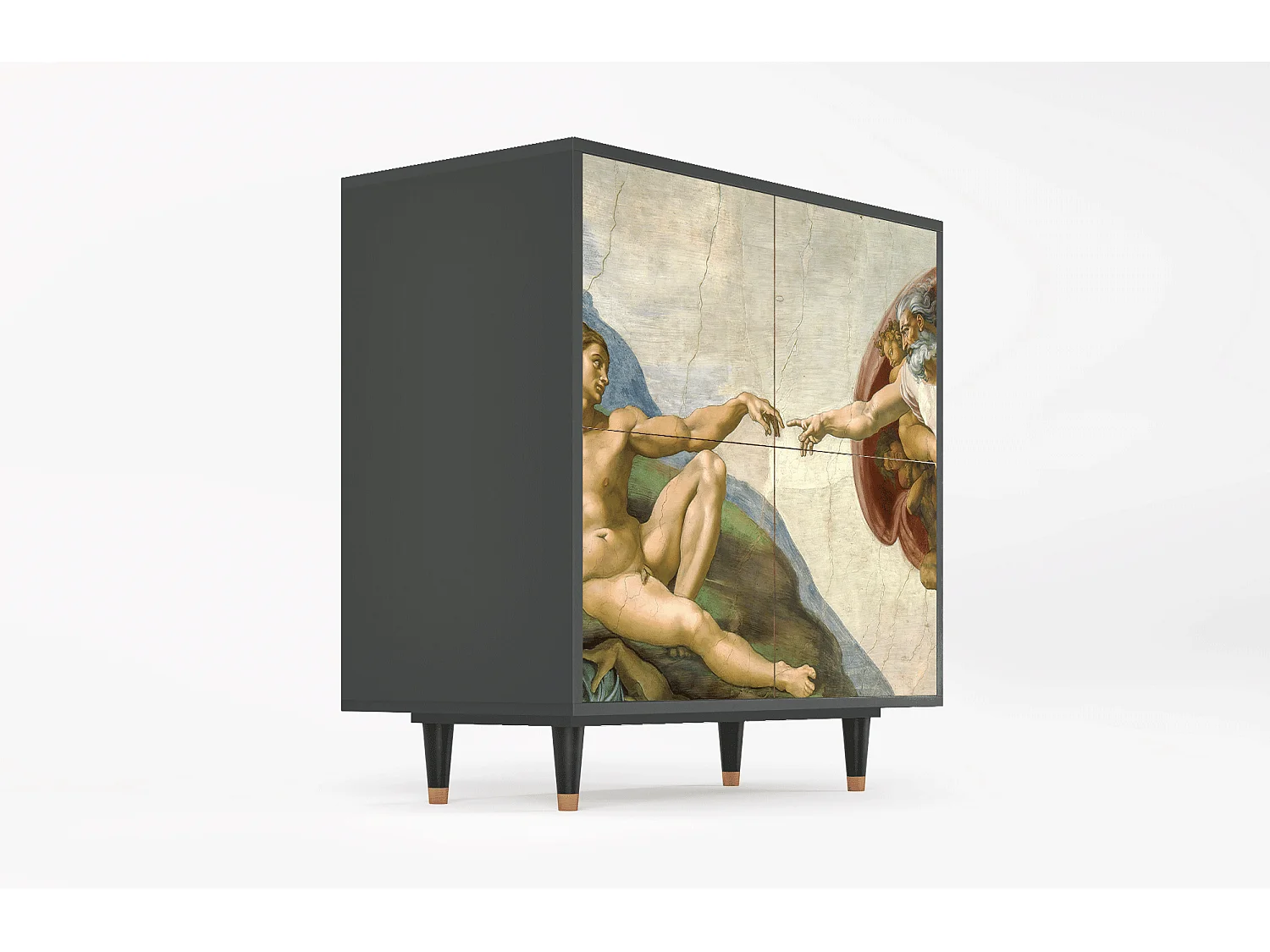 Buffet - 94x96x48 cm - BS3 - The Creation of Adam, Anthracite