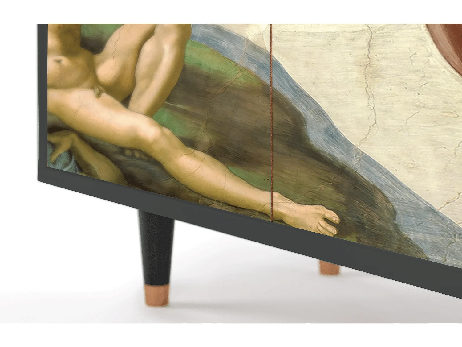 Kredens - 94x96x48 cm - BS3 - The Creation of Adam, Antracyt