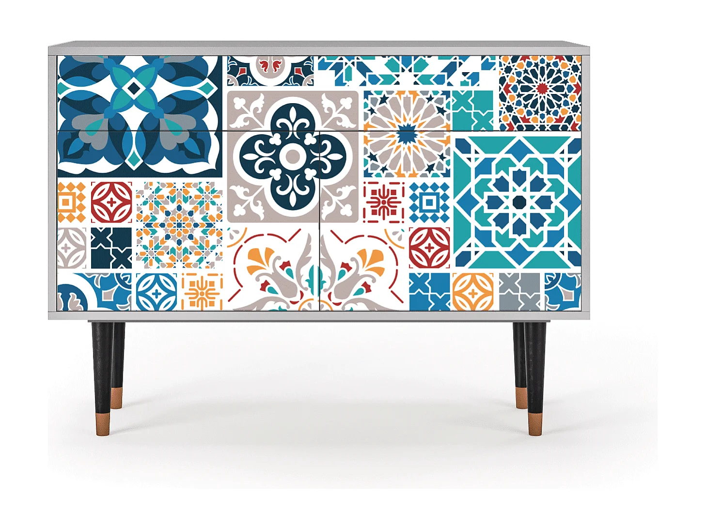 Buffet - 115x85x48 cm - BS4 - Moroccan Market, Gris