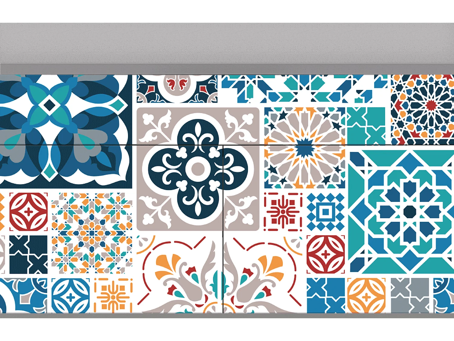 Buffet - 115x85x48 cm - BS4 - Moroccan Market, Gris