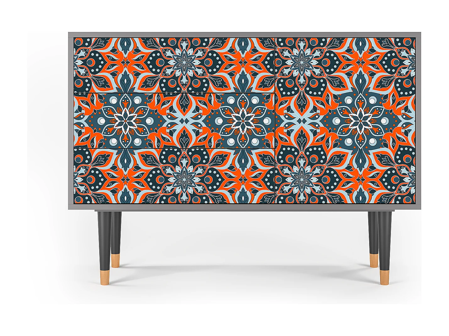 Aparador - 115х84х41 cm - S3 - Fire Beetle, Cinza