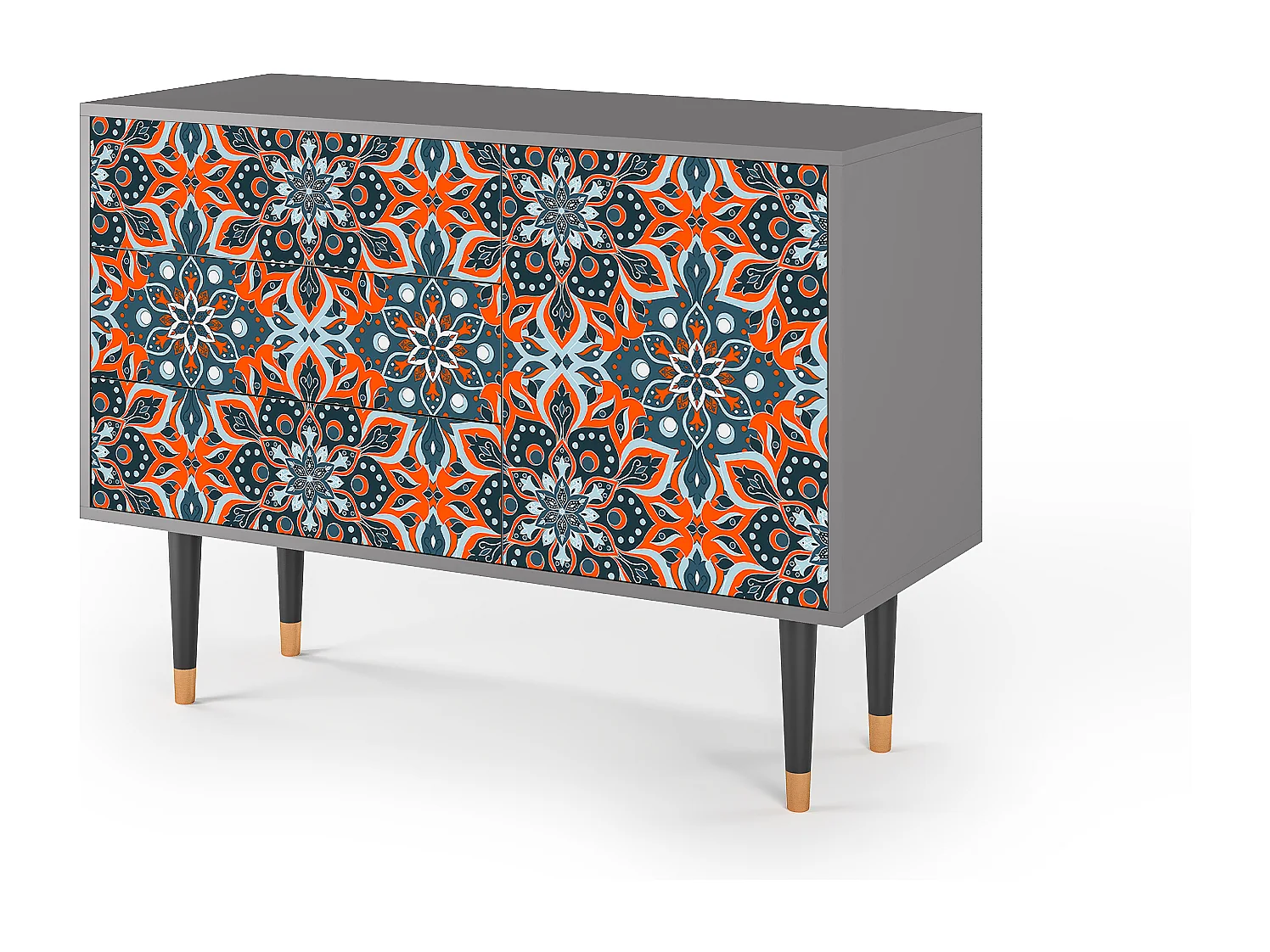 Aparador - 115х84х41 cm - S3 - Fire Beetle, Cinza