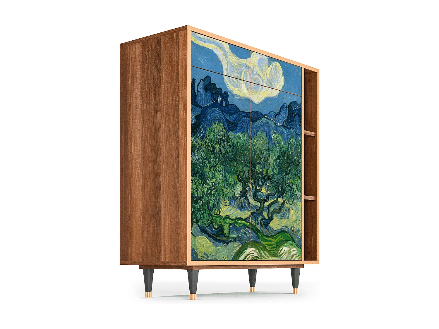 Credenza - 96х110х41 cm - BS6 - The Oil Trees, Noce