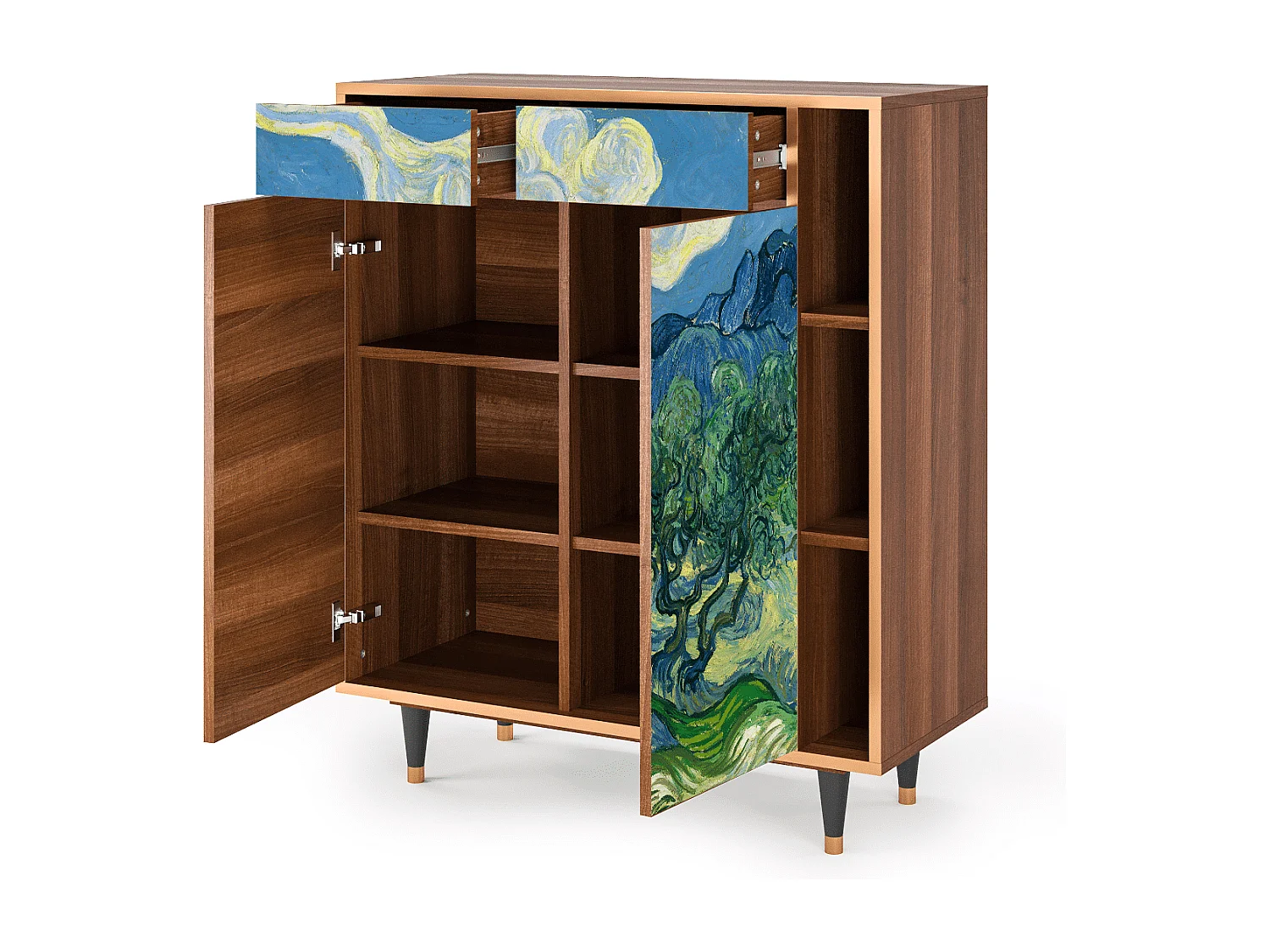 Credenza - 96х110х41 cm - BS6 - The Oil Trees, Noce