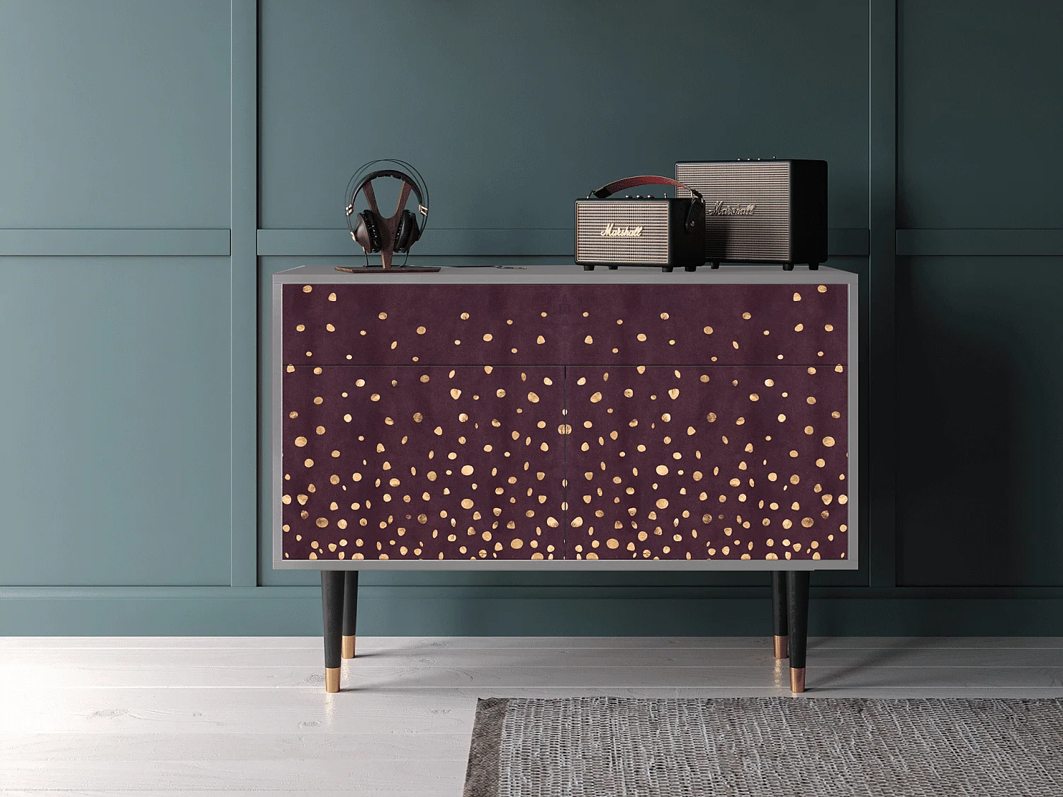 Buffet - 115x85x48 cm - BS4 - Glowworms, Gris