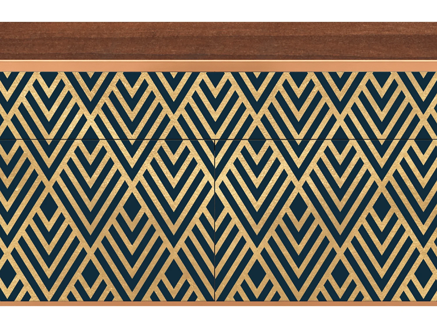 Credenza - 115x85x48 cm - BS4 - Egypt Triangles, Noce