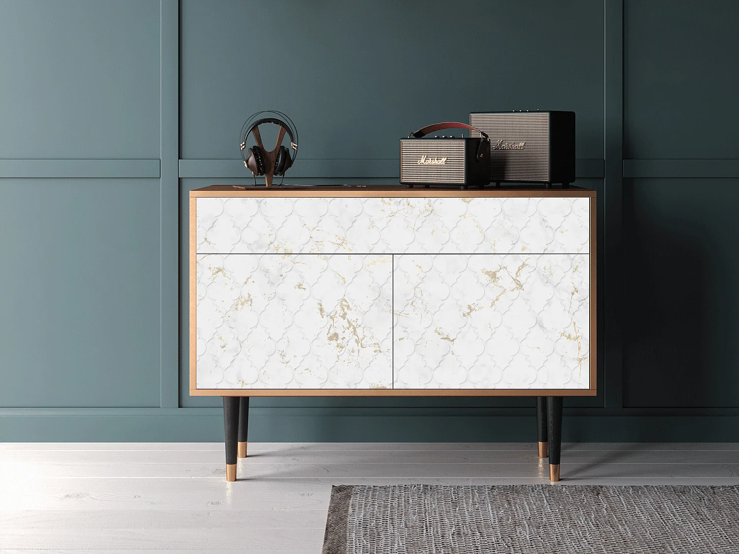 Sideboard - 115x85x48 cm - BS4 - Sweet Cotton, Walnuss