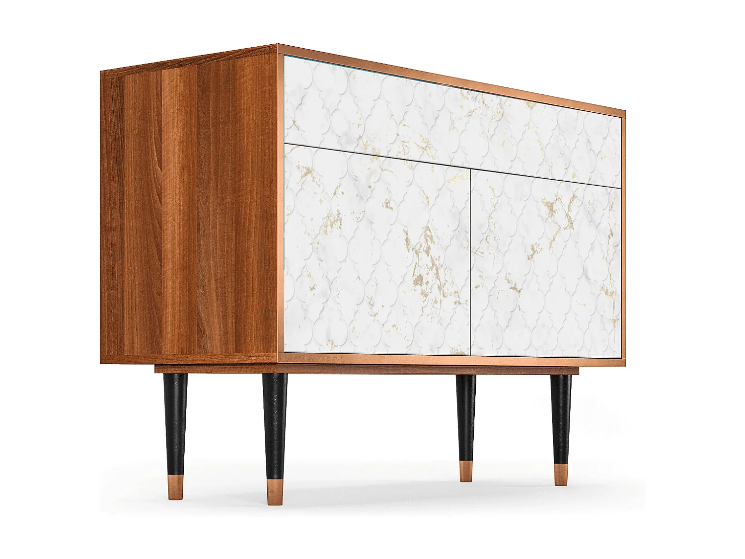 Sideboard - 115x85x48 cm - BS4 - Sweet Cotton, Walnuss