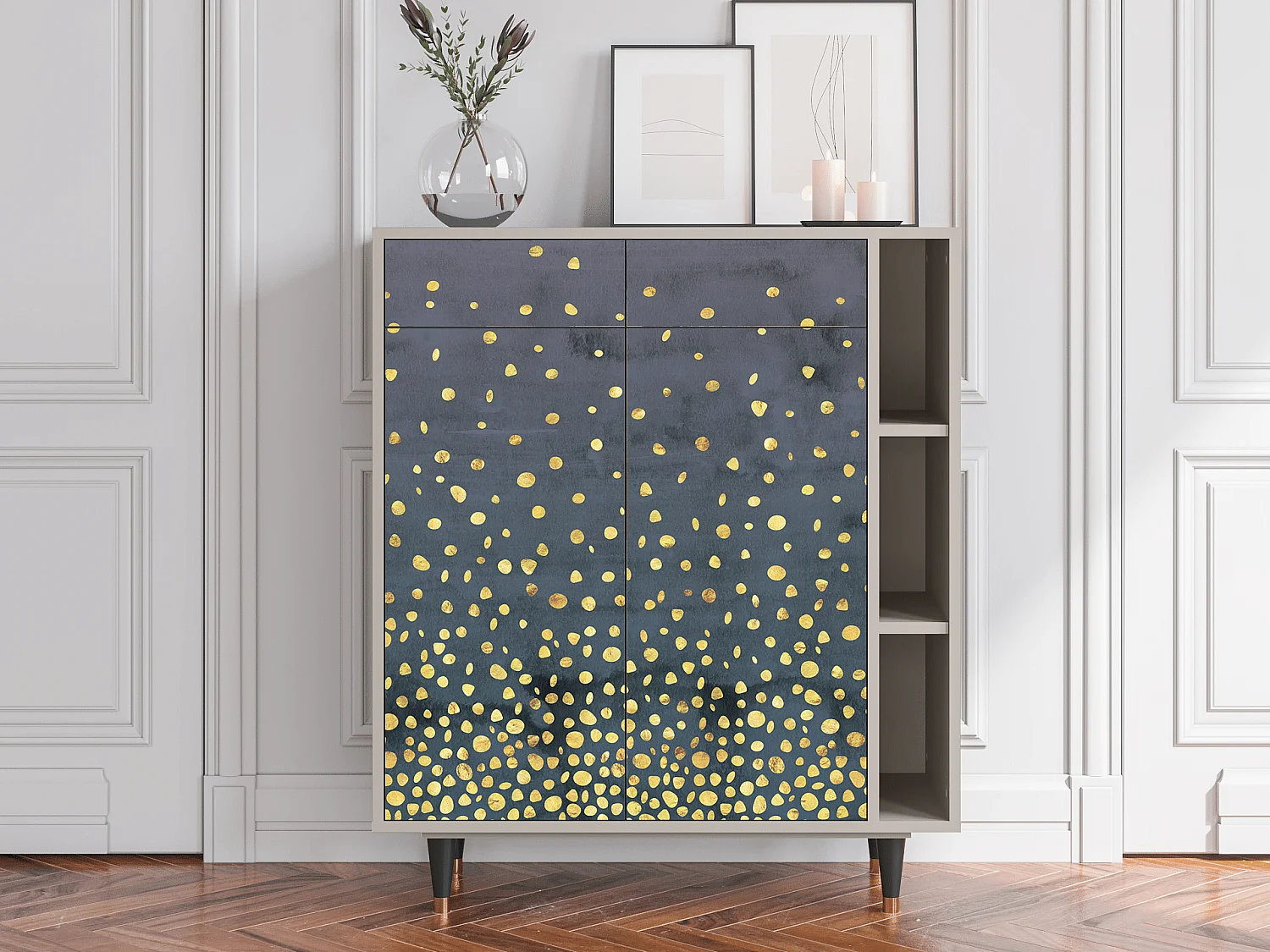 Credenza - 96х110х41 cm - BS6 - Foggy Lights, Sabbia