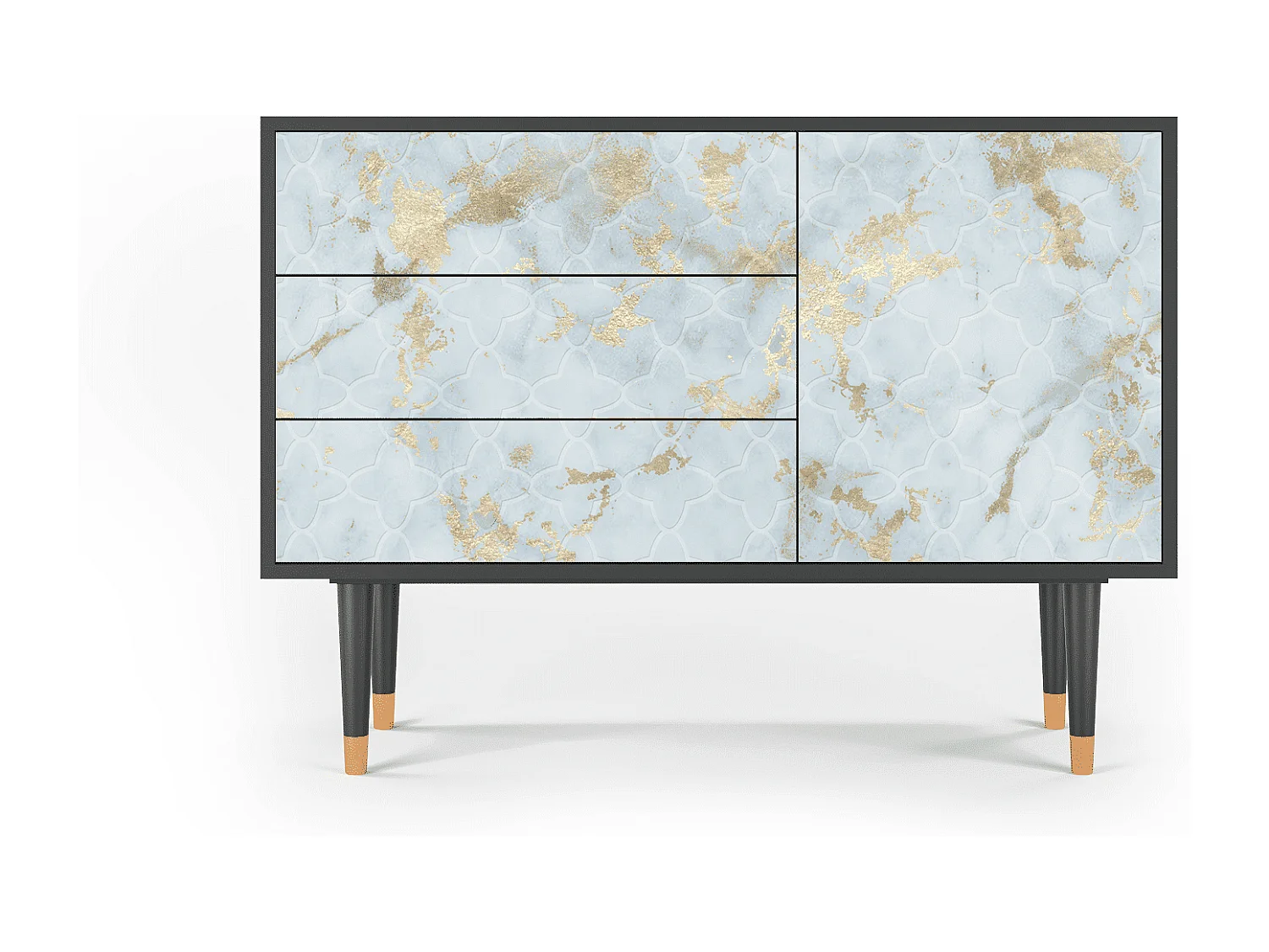 Credenza - 115х84х41 cm - S3 - Golden Waves, Antracite