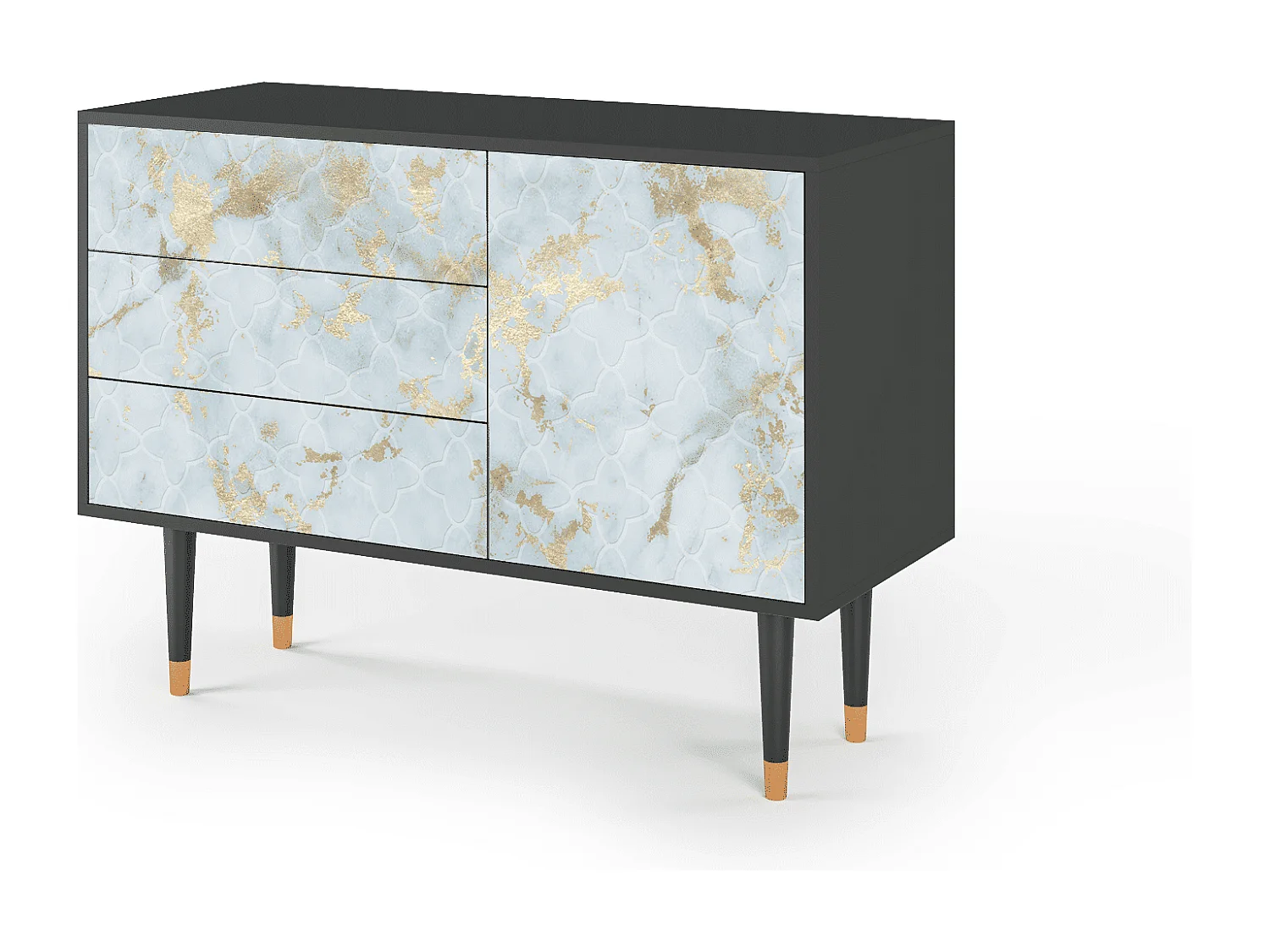 Credenza - 115х84х41 cm - S3 - Golden Waves, Antracite