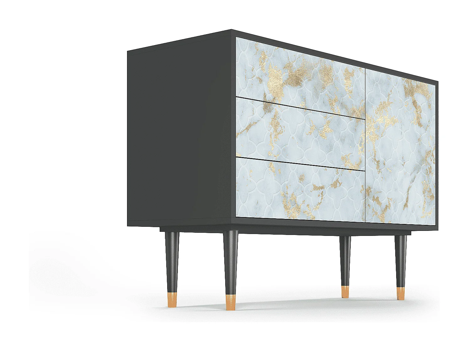 Buffet - 115х84х41 cm - S3 - Golden Waves, Anthracite