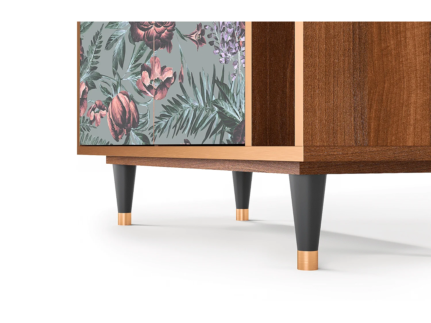 Credenza - 96х110х41 cm - BS6 - Light Peonies, Noce
