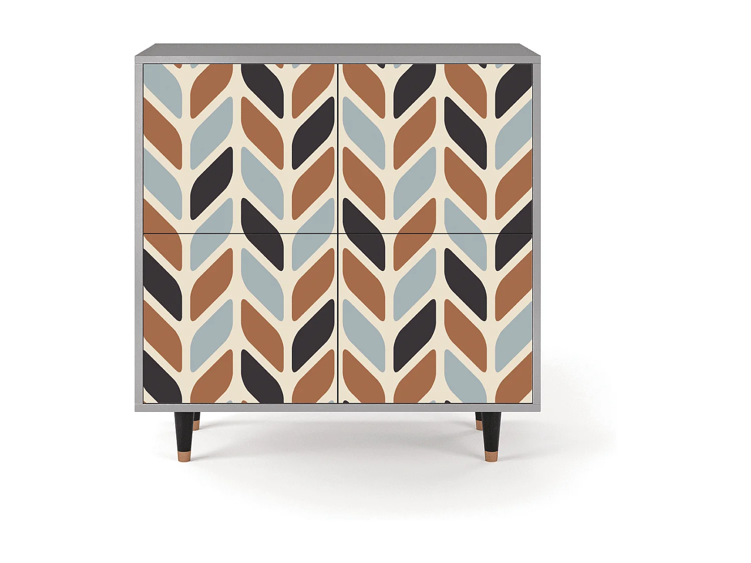 Aparador - 94x96x48 cm - BS3 - Beige Laure, Gris